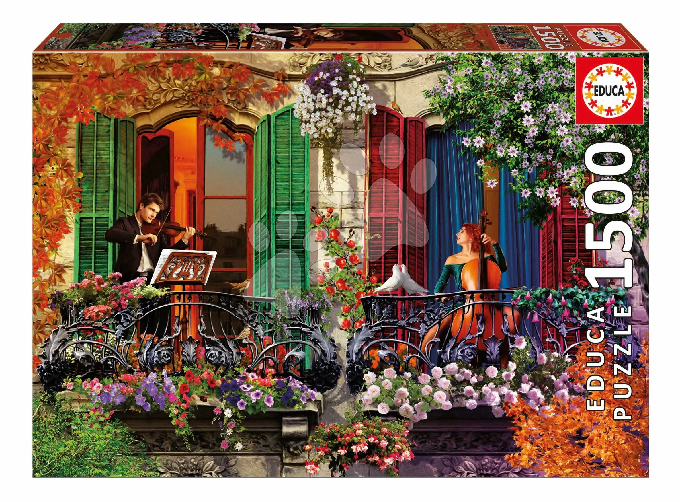 Puzzle Serenata Educa 1500 dílků a Fix lepidlo