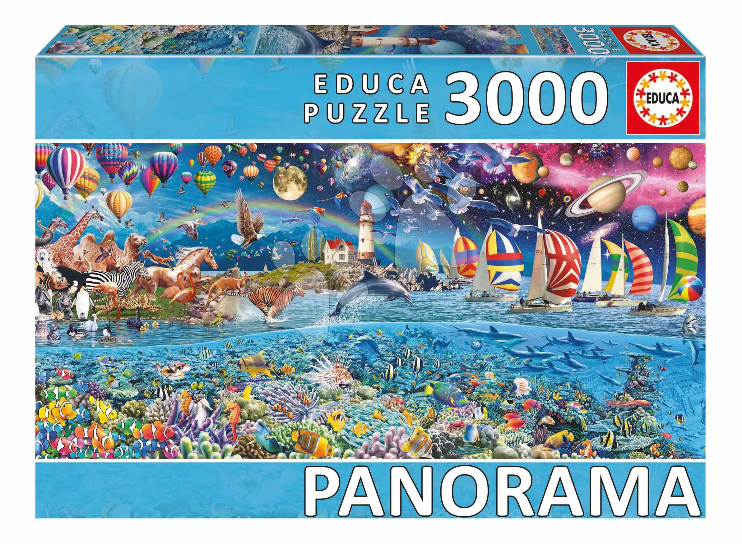 Puzzle panoramatické Life Panorama Educa 3000 dílků