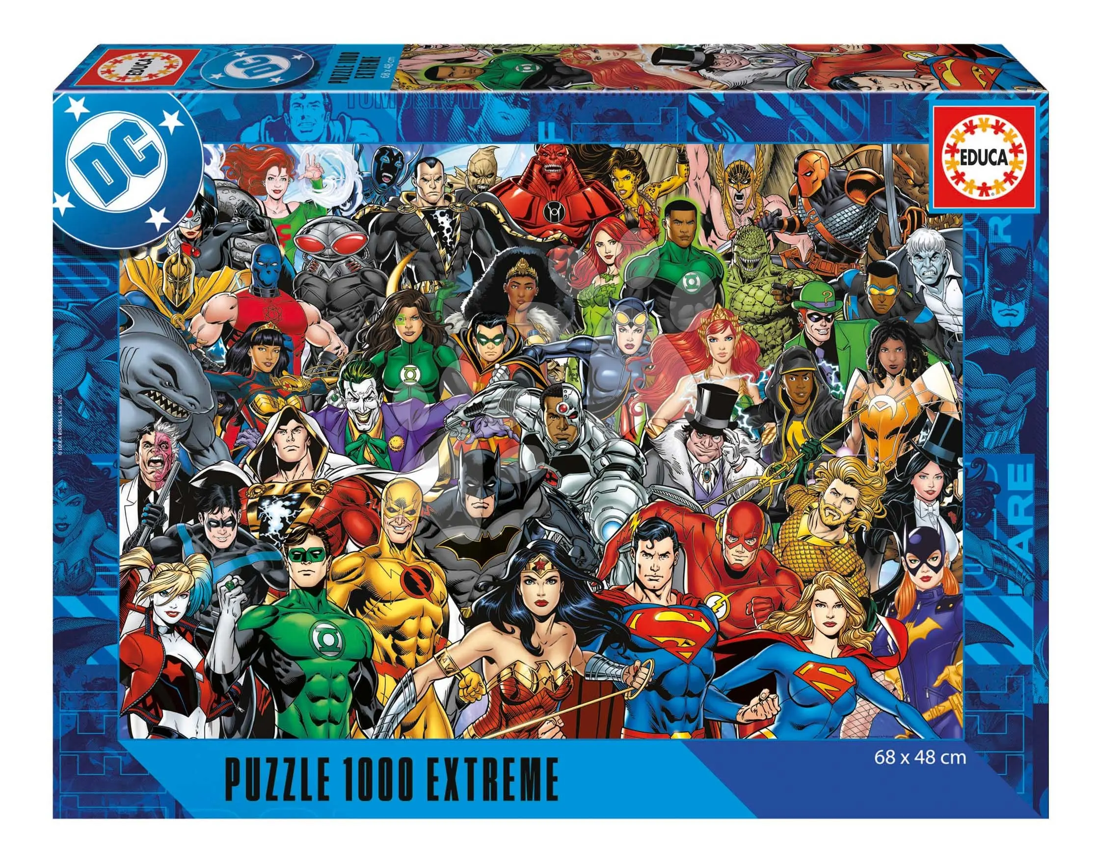 Puzzle Justice League Extreme Educa 1000 dílků a Fix lepidlo