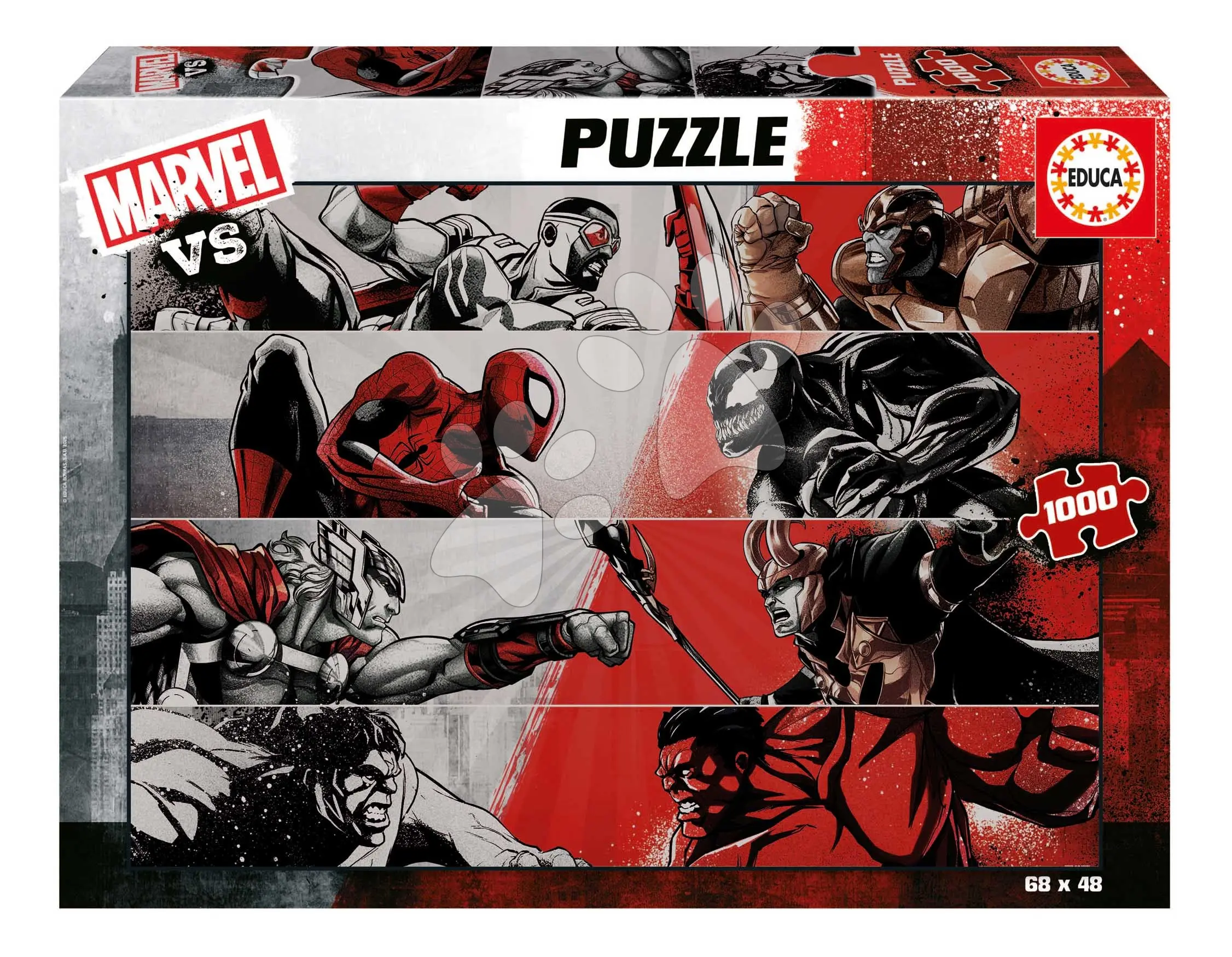 Puzzle Marvel VS Educa 1000 dílků a Fix lepidlo