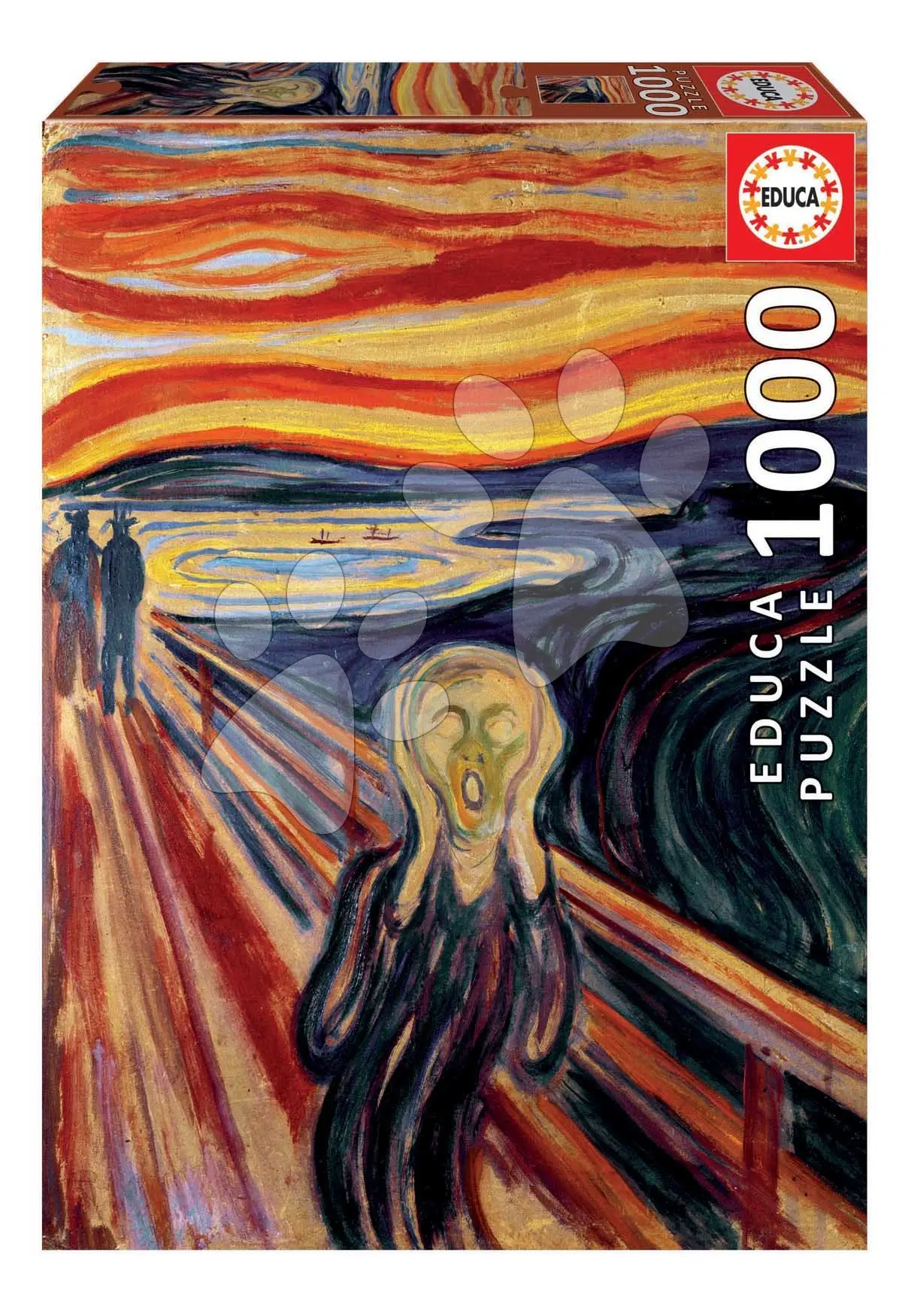 Puzzle The Scream Edvard Munch Educa 1000 dílků a Fix lepidlo