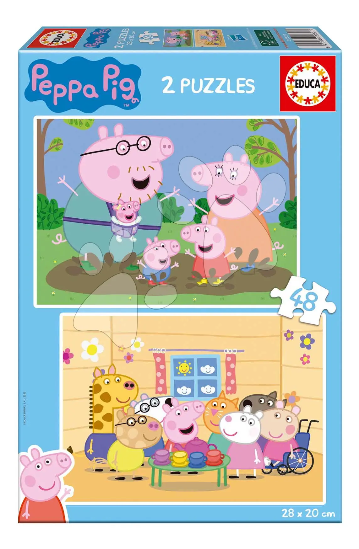 Puzzle Peppa Pig Educa 2 x 48 dílků od 4 let