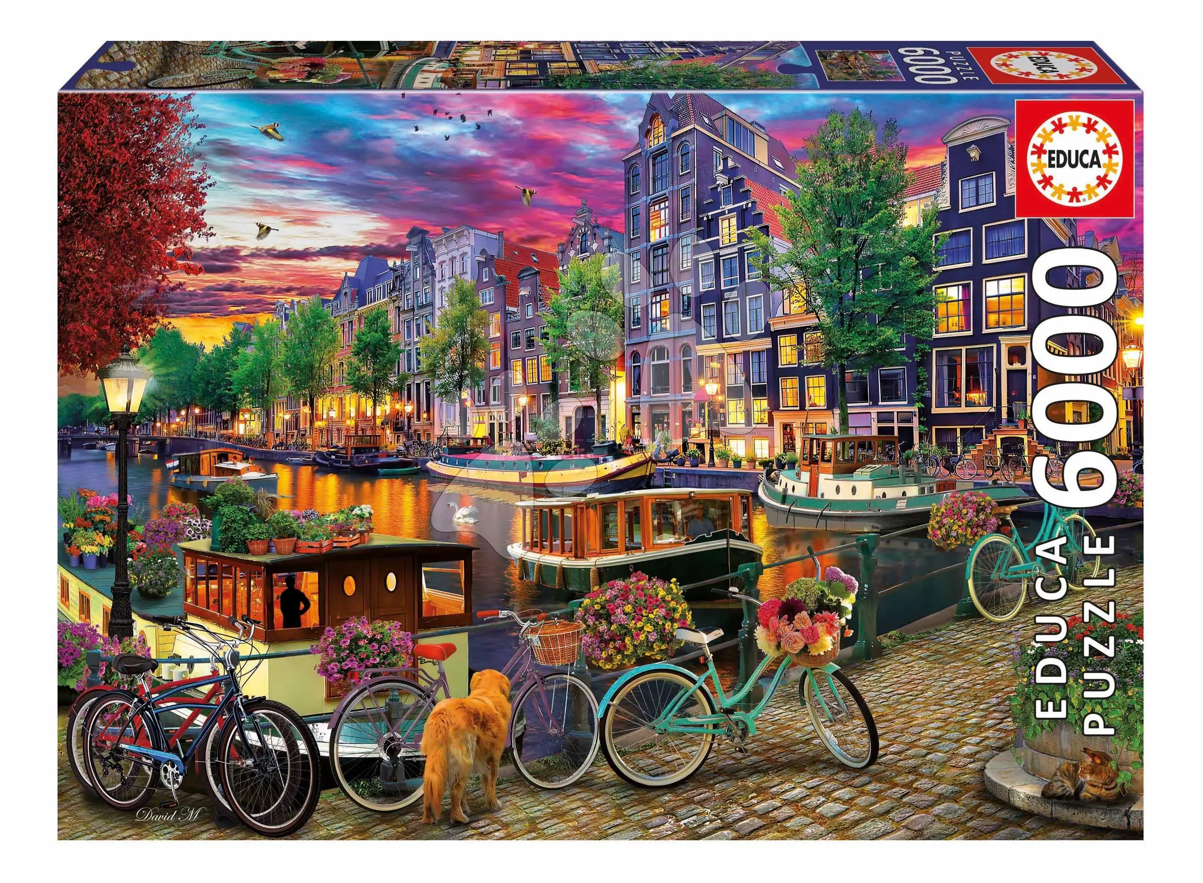Puzzle Cycling in Amsterdam Educa 6000 dílků