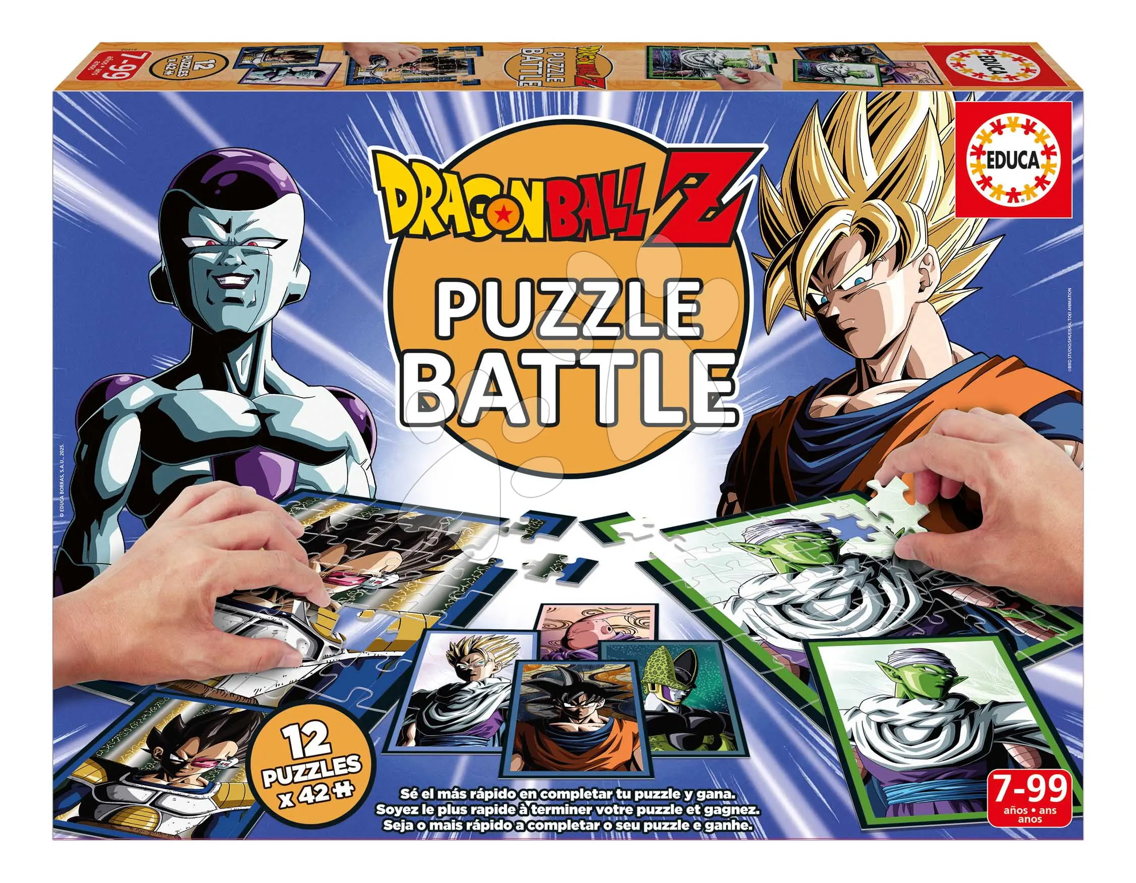 Puzzle Battle Dragon Ball Z Educa 12 druhů puzzle 504 dílků od 7 let