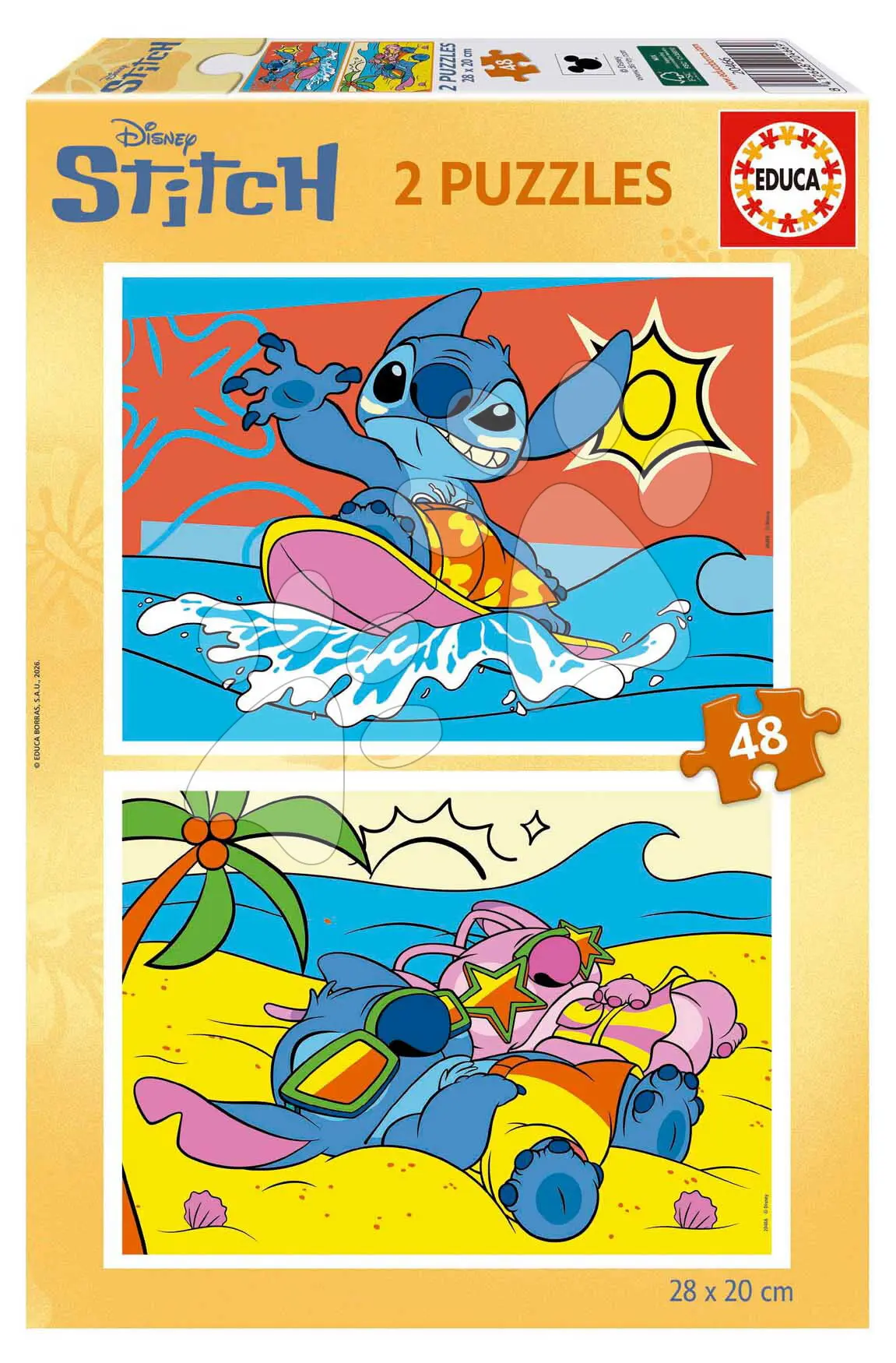 Puzzle Stitch Educa 2 × 48 dílků od 4 let