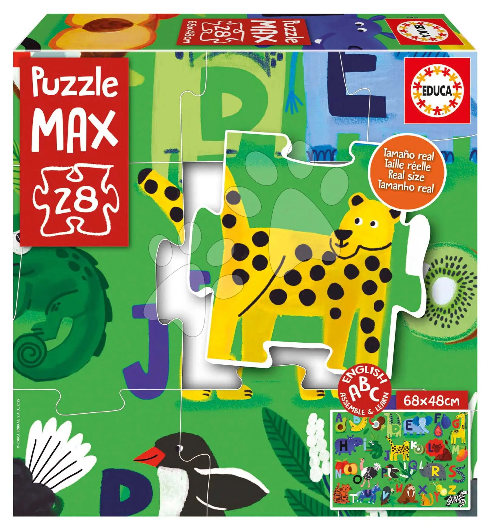 Puzzle Alphabet MAX Nature Educa 28 velkých dílků