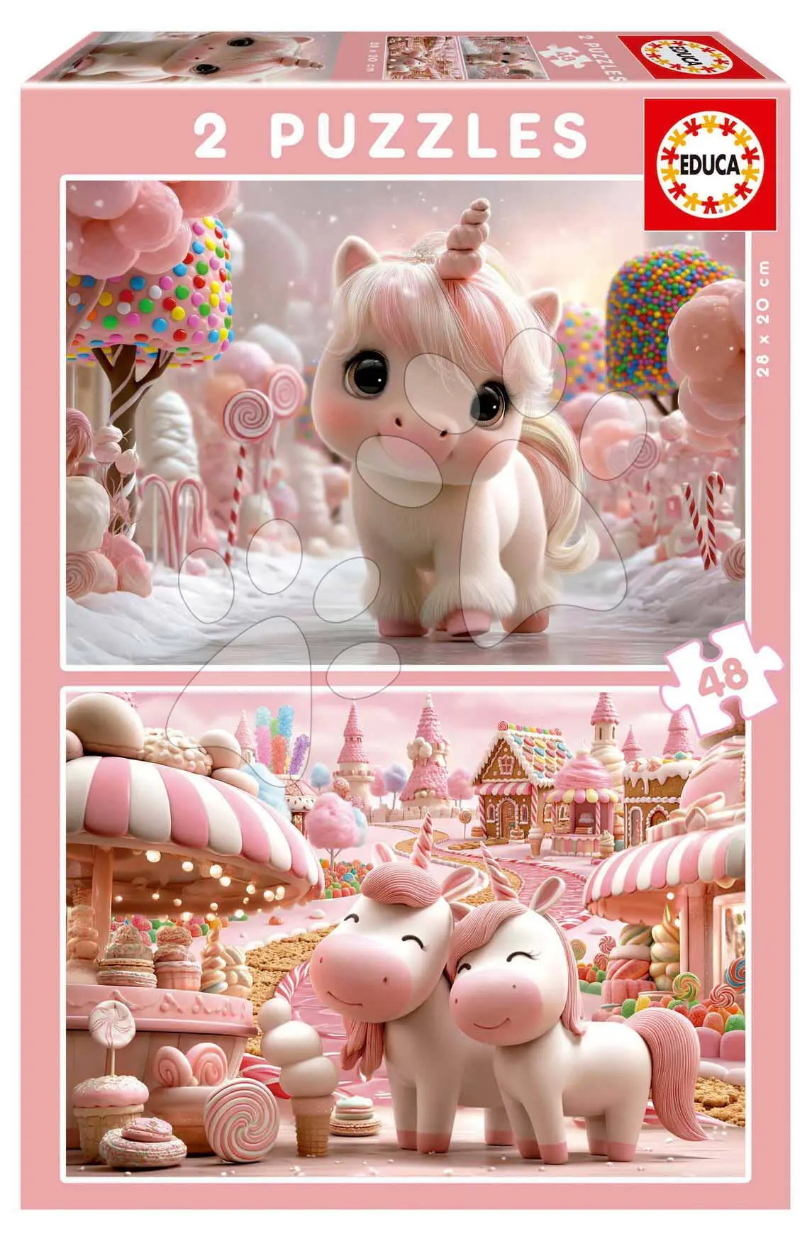 Puzzle Sweet Unicorns Educa 2 x 48 dílků