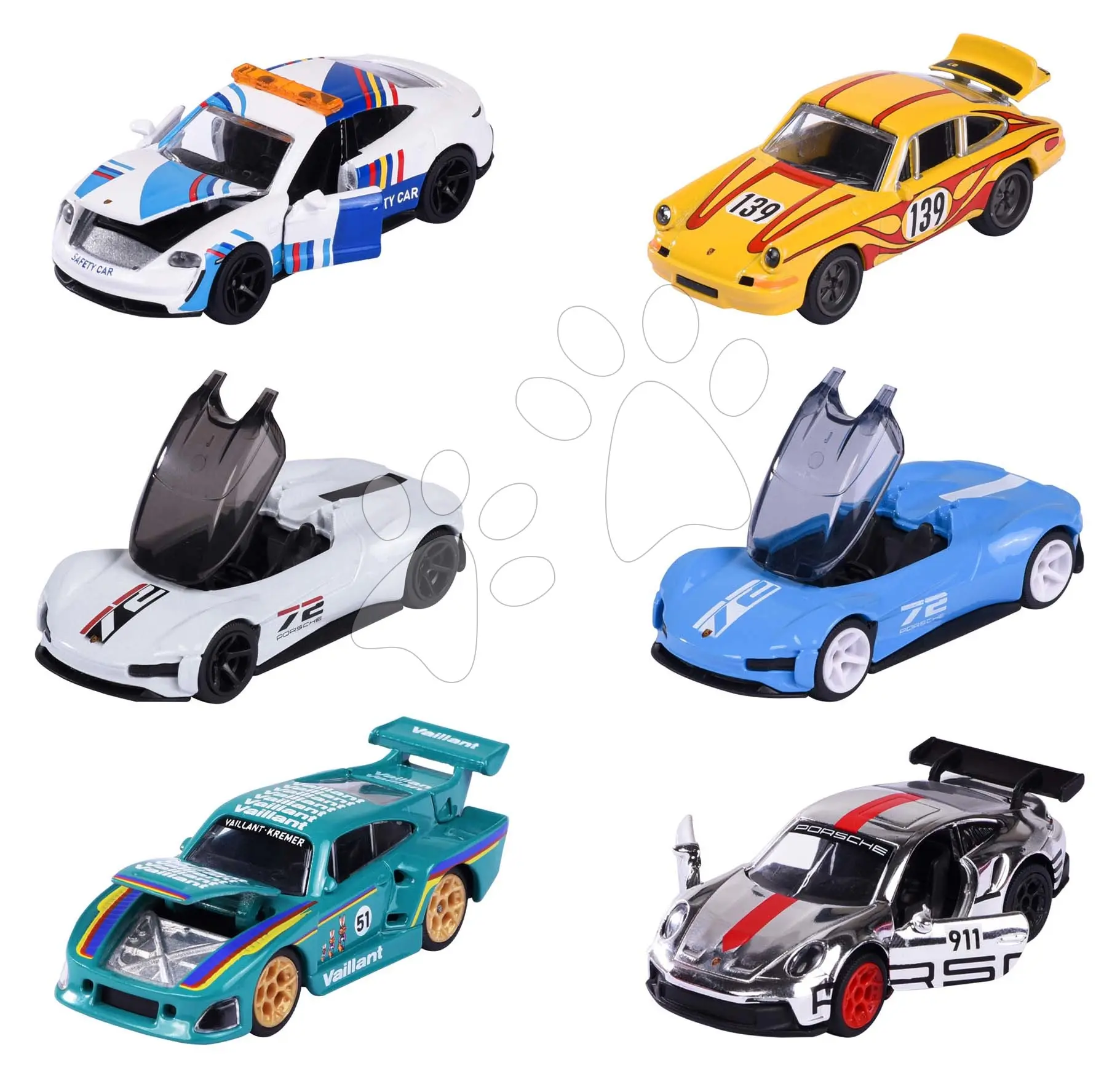 Autíčko Porsche Motorsport Deluxe, 5 druhů