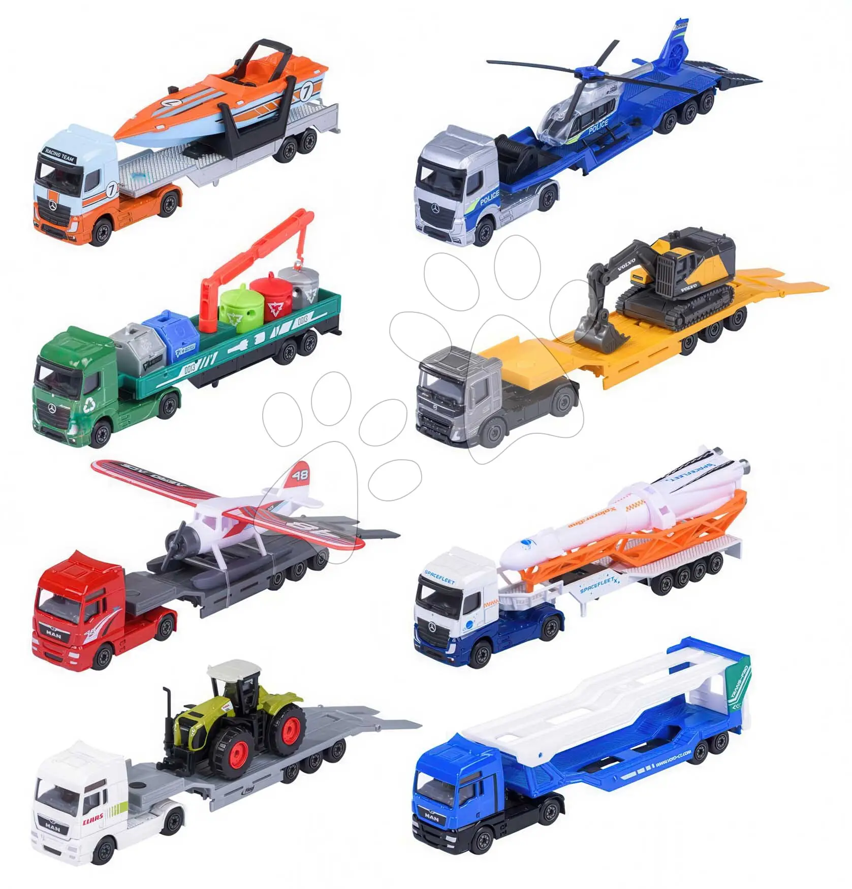 Transportér městský City Transporter Majorette kovový s pohyblivými částmi 20 cm délka různé druhy