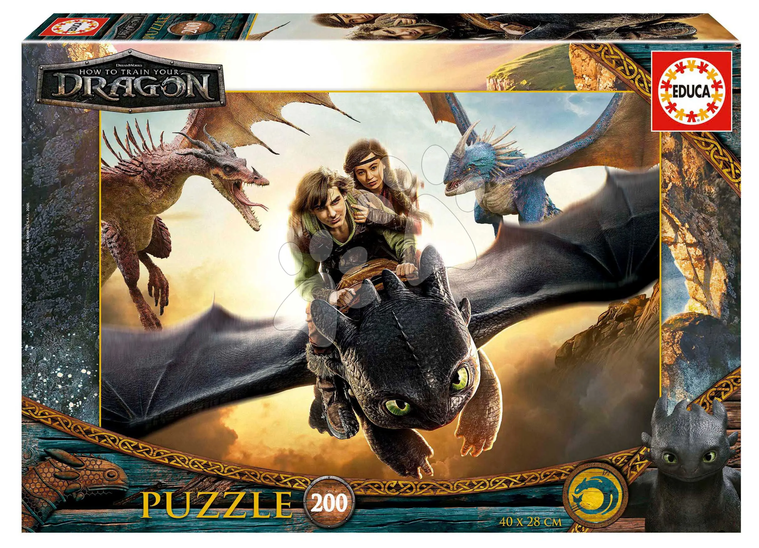 Puzzle How to train your dragon Educa 200 dílků od 6 let