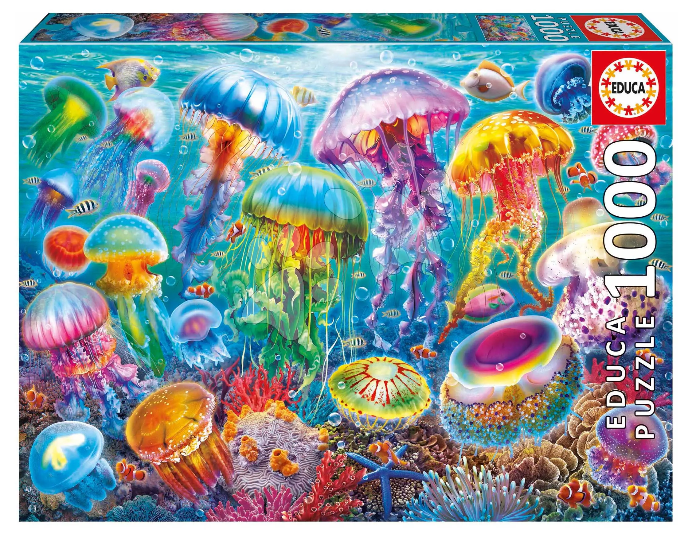 Puzzle Jellyfish Educa 1000 dílků a Fix lepidlo