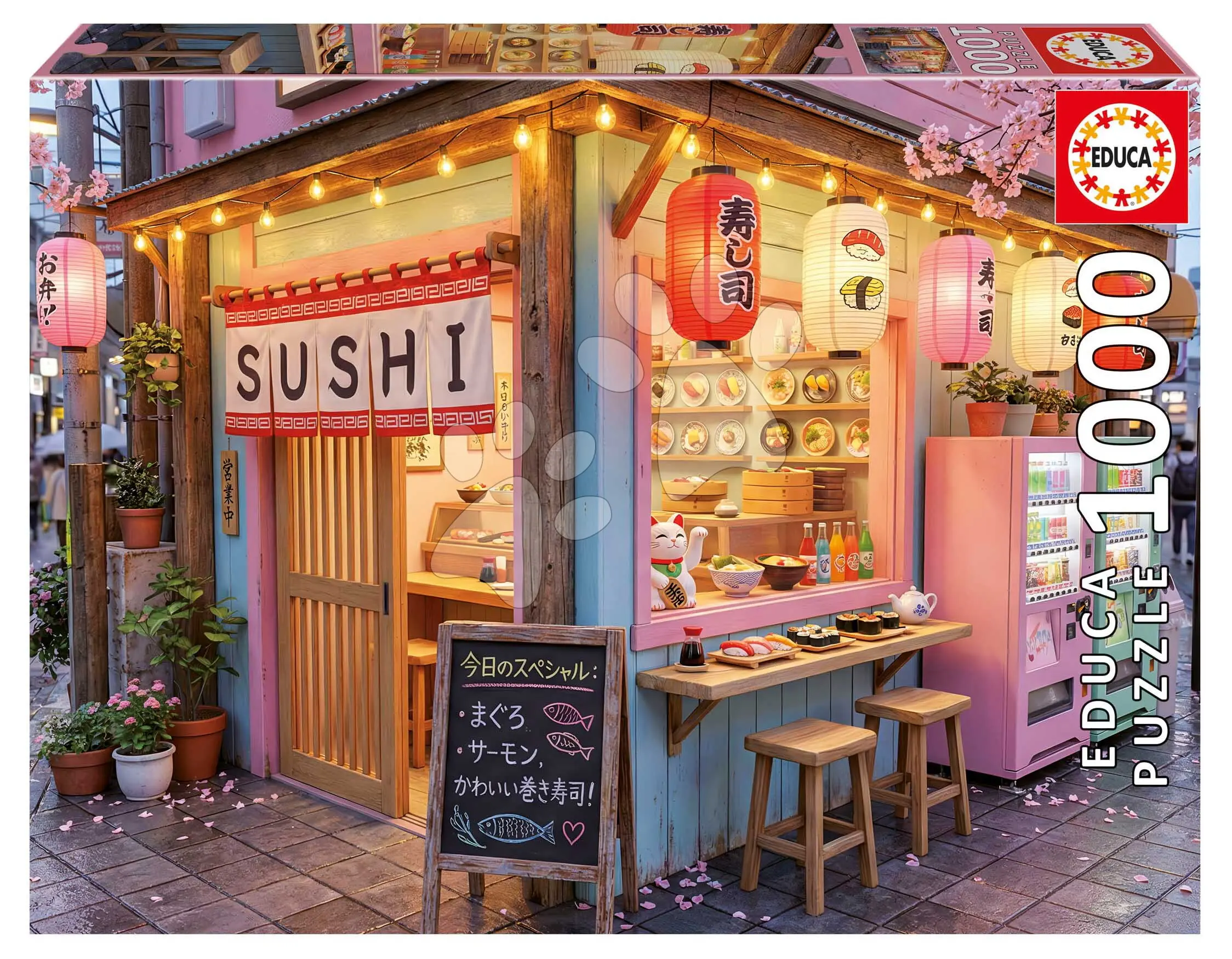 Puzzle Kawaii Sushi Educa 1000 dílků a Fix lepidlo