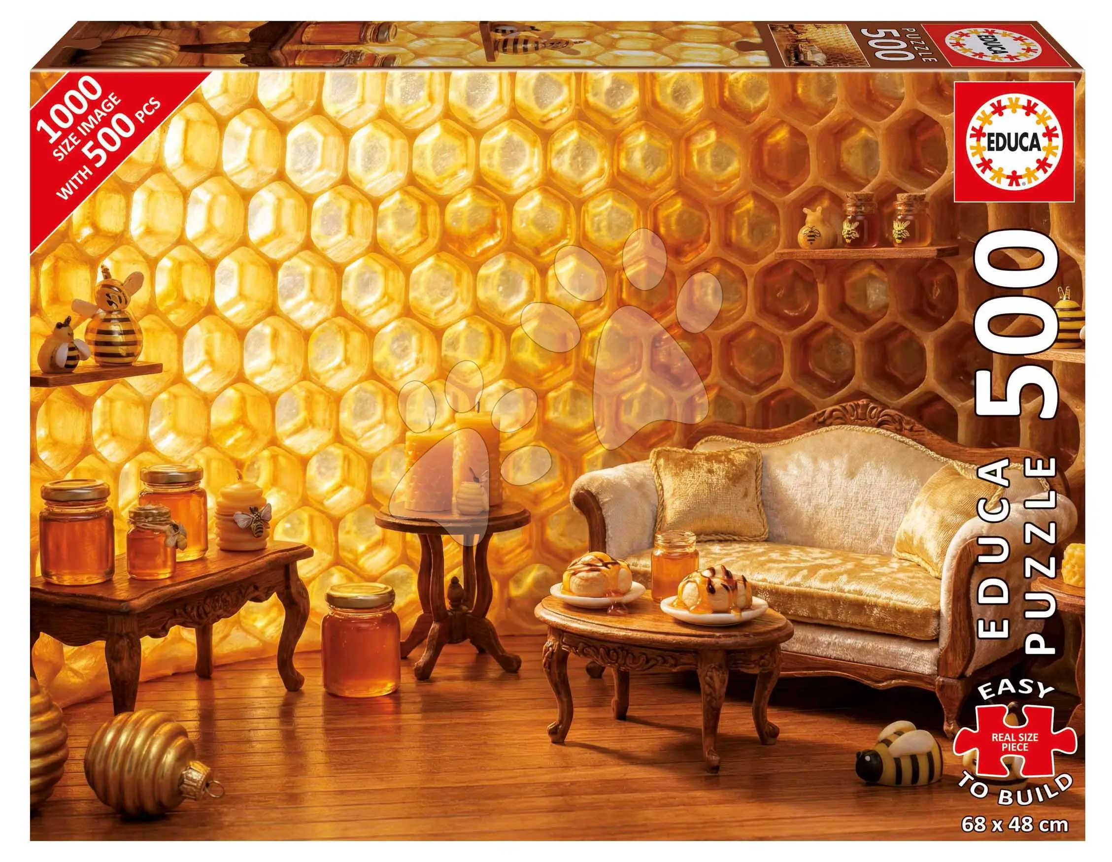 Puzzle Honey Sweet Home Plus Educa 500 dílků a Fix lepidlo