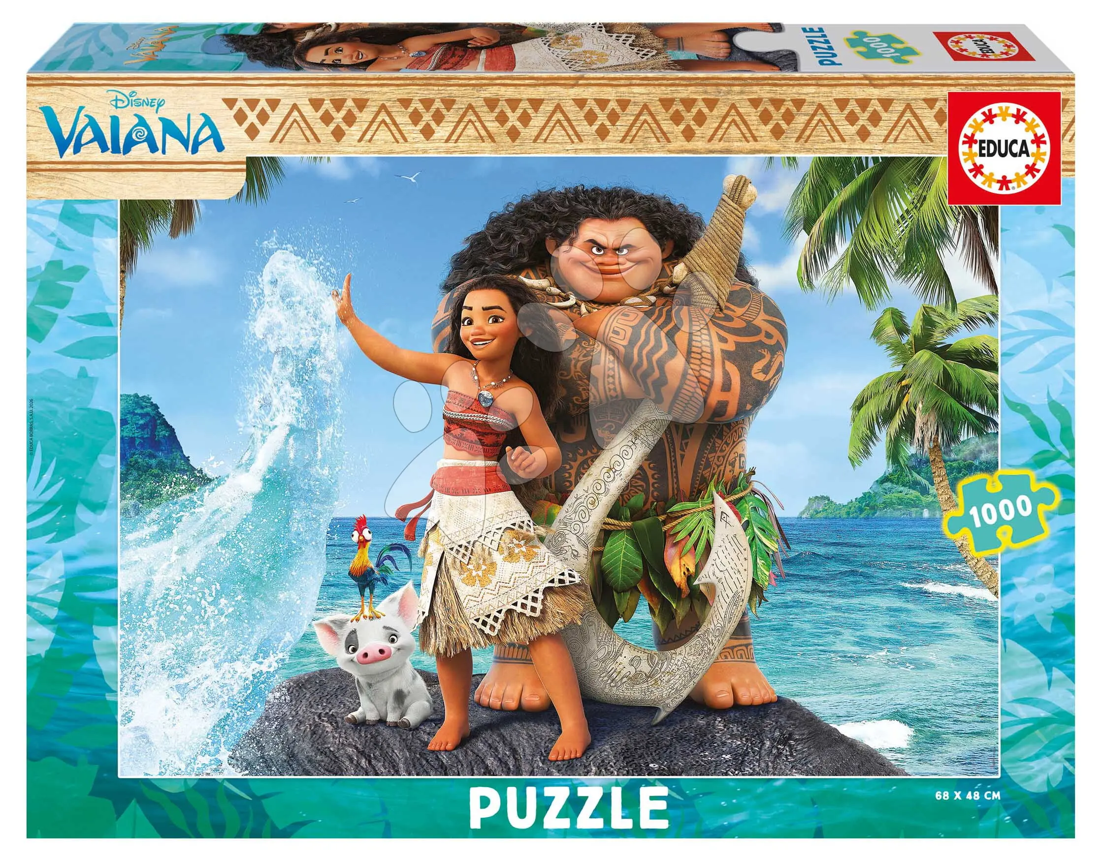 Puzzle Vaiana Educa 1000 dílků a Fix lepidlo