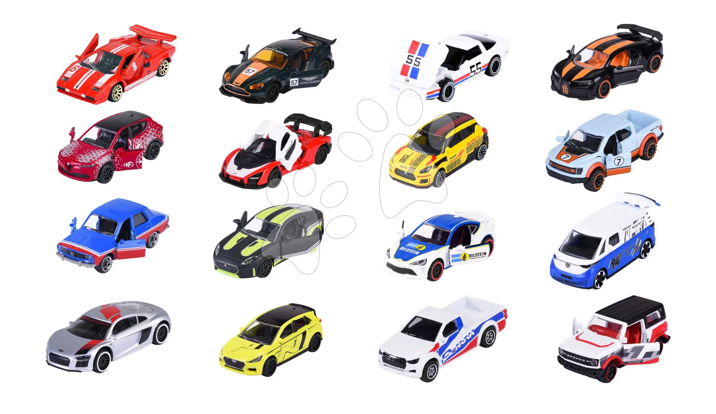 Majorette Autíčko kovové Racing , 18 druhů