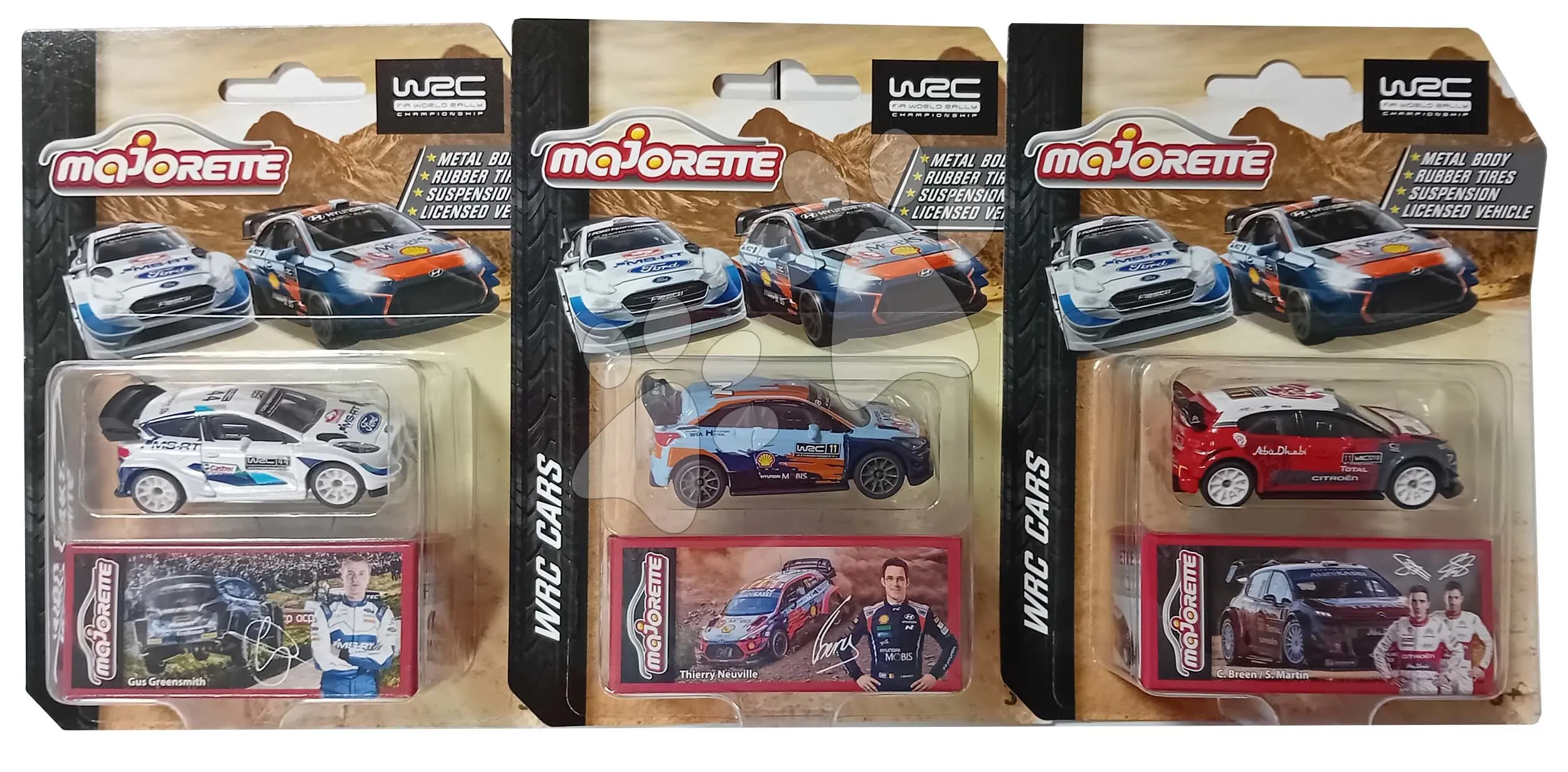 Majorette Autíčko kovové WRC, více druhů