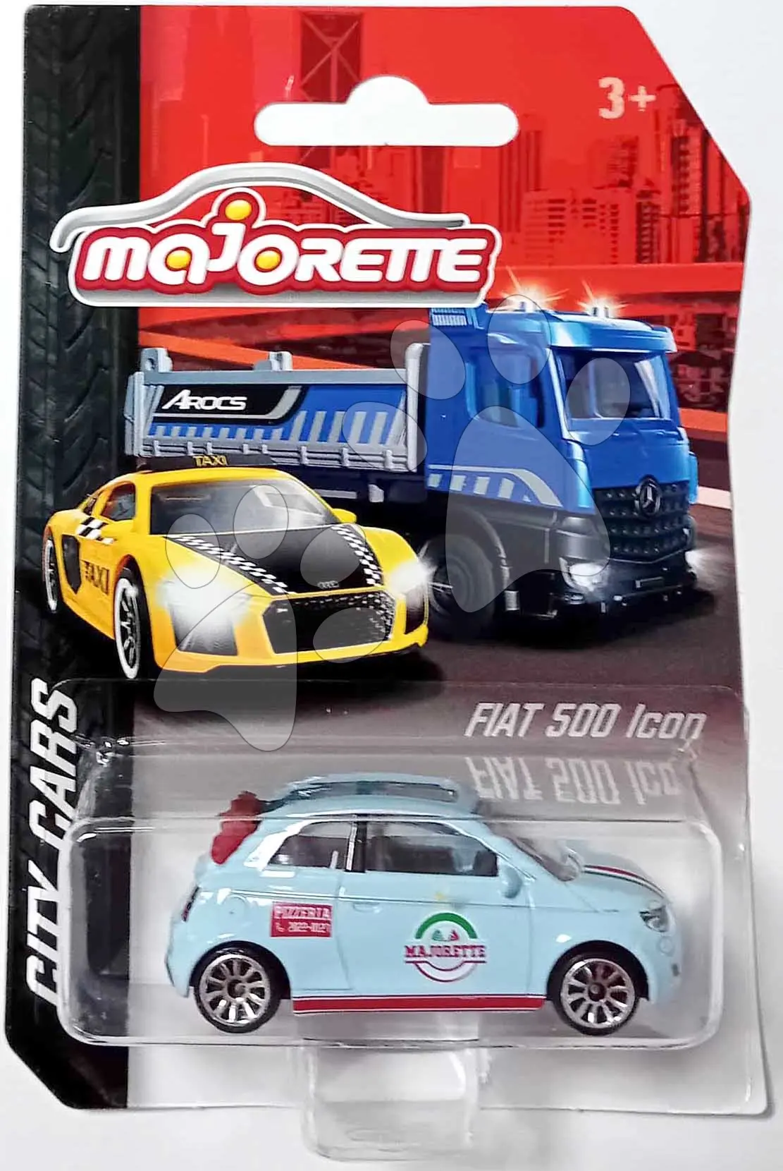 Autíčko městské City Vehicles Majorette s pohyblivými částmi, délka 7,5 cm, 6 různých druhů