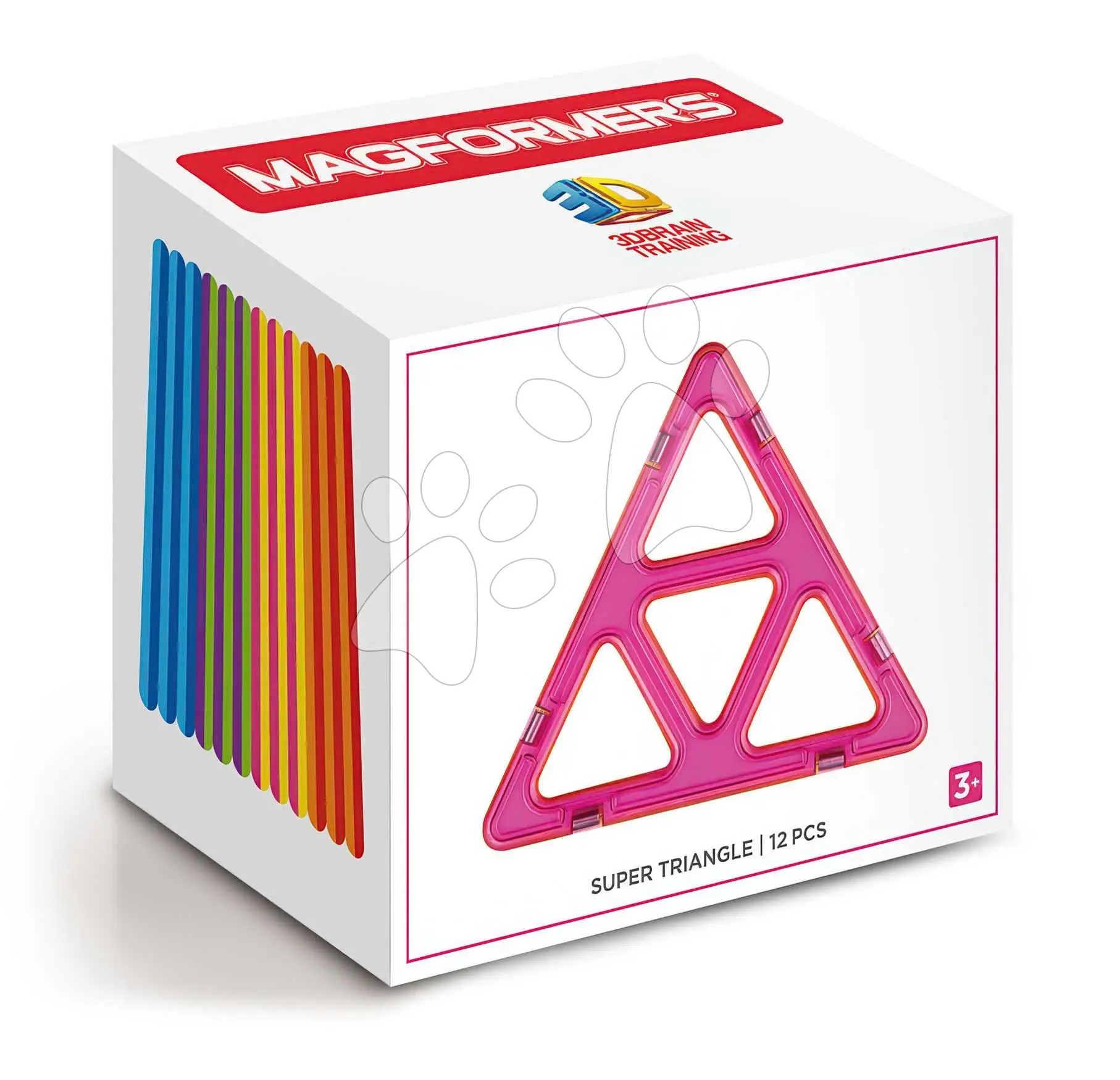 Rozšíření k magnetické stavebnici Super Trojúhelník Triangle Set Magformers 12 dílů