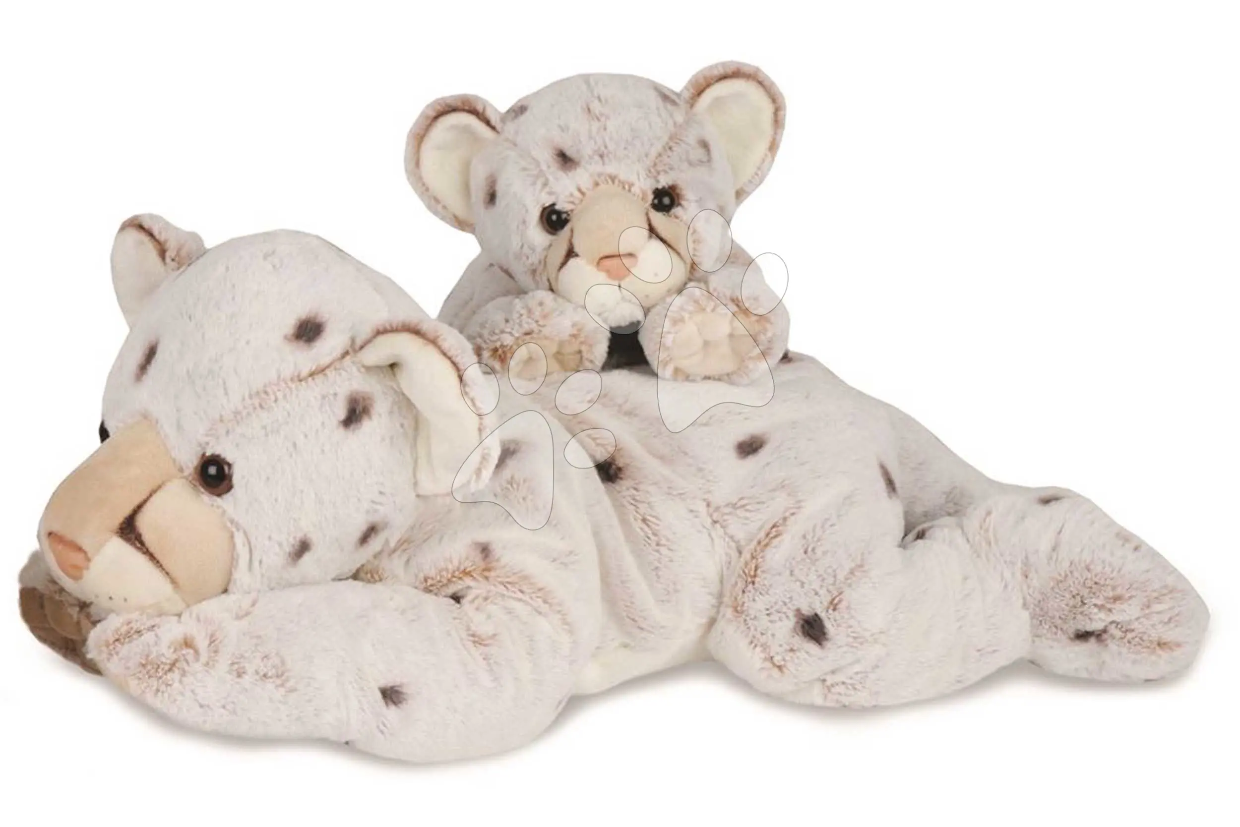 Plyšový sněžný leopard Snow leopard Histoire d’ Ours béžový 45 cm od 0 měsíců