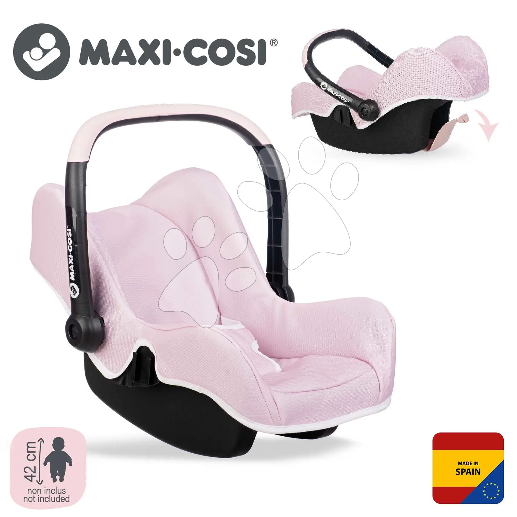Smoby Maxi-Cosi Autosedačka pro panenky světle růžová