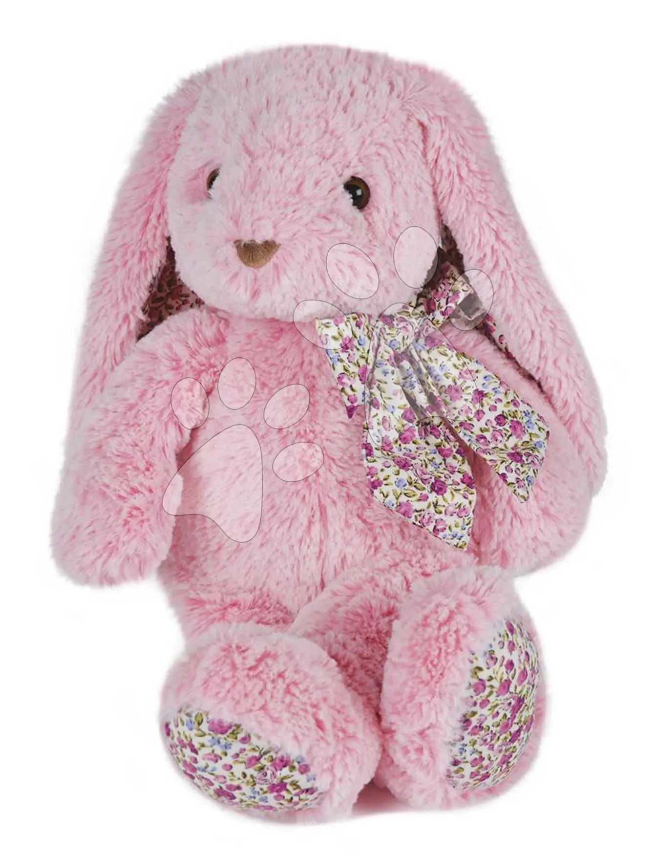 Plyšový zajíc Bunny Pink Copain Calin Histoire d’ Ours v dárkovém balení růžový 40 cm od 0 měsíců