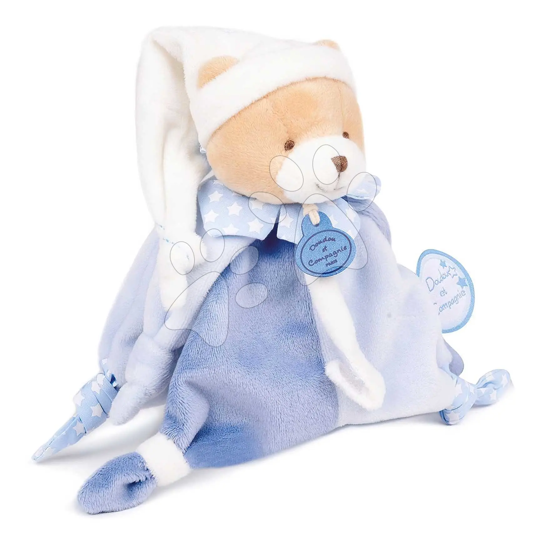 Doudou Hračka s úchytem na dudlík medvídek 17 cm