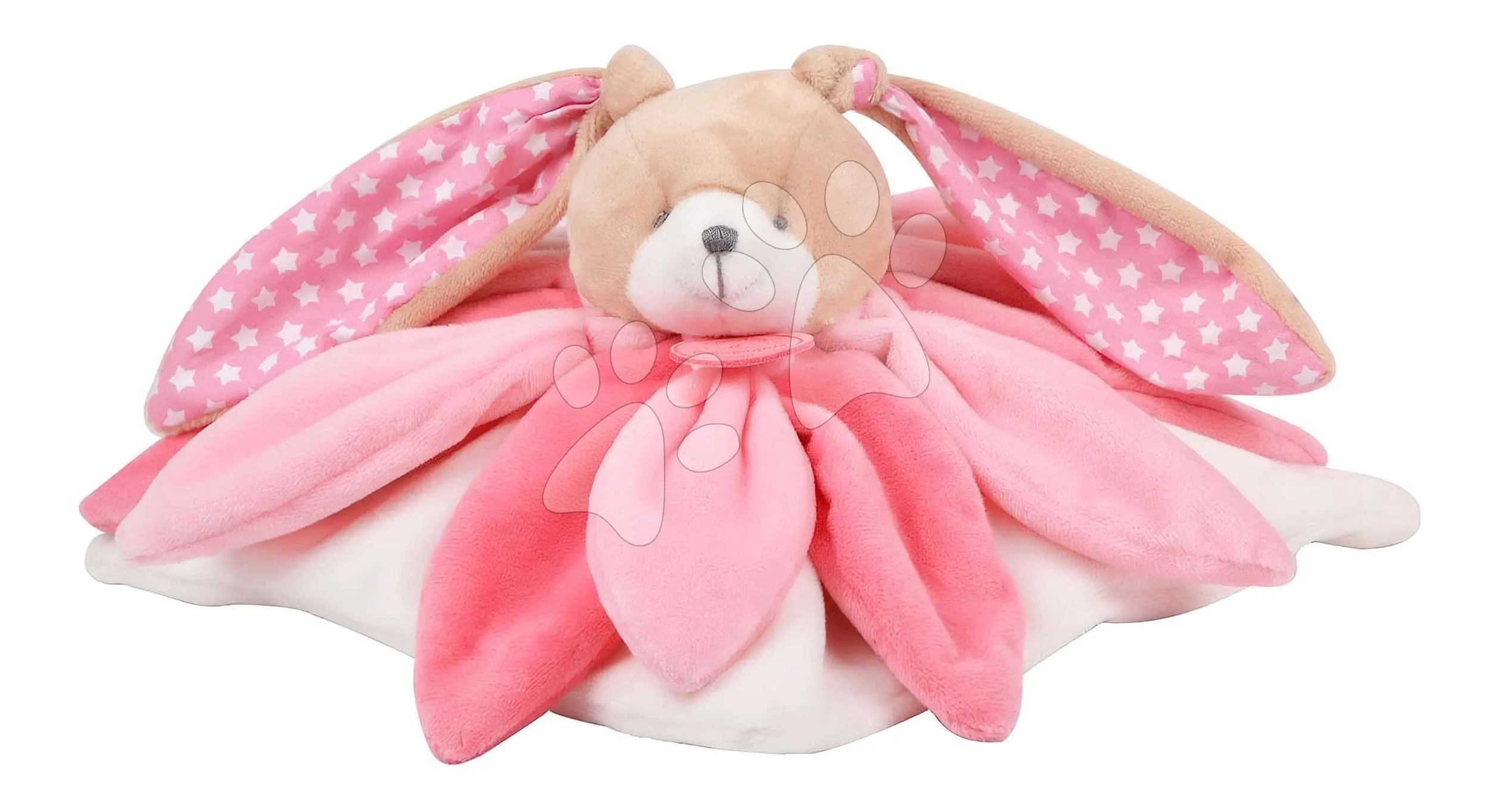DouDou et Compagnie Paris dárková sada plyšový usínáček králíček růžový 28 cm