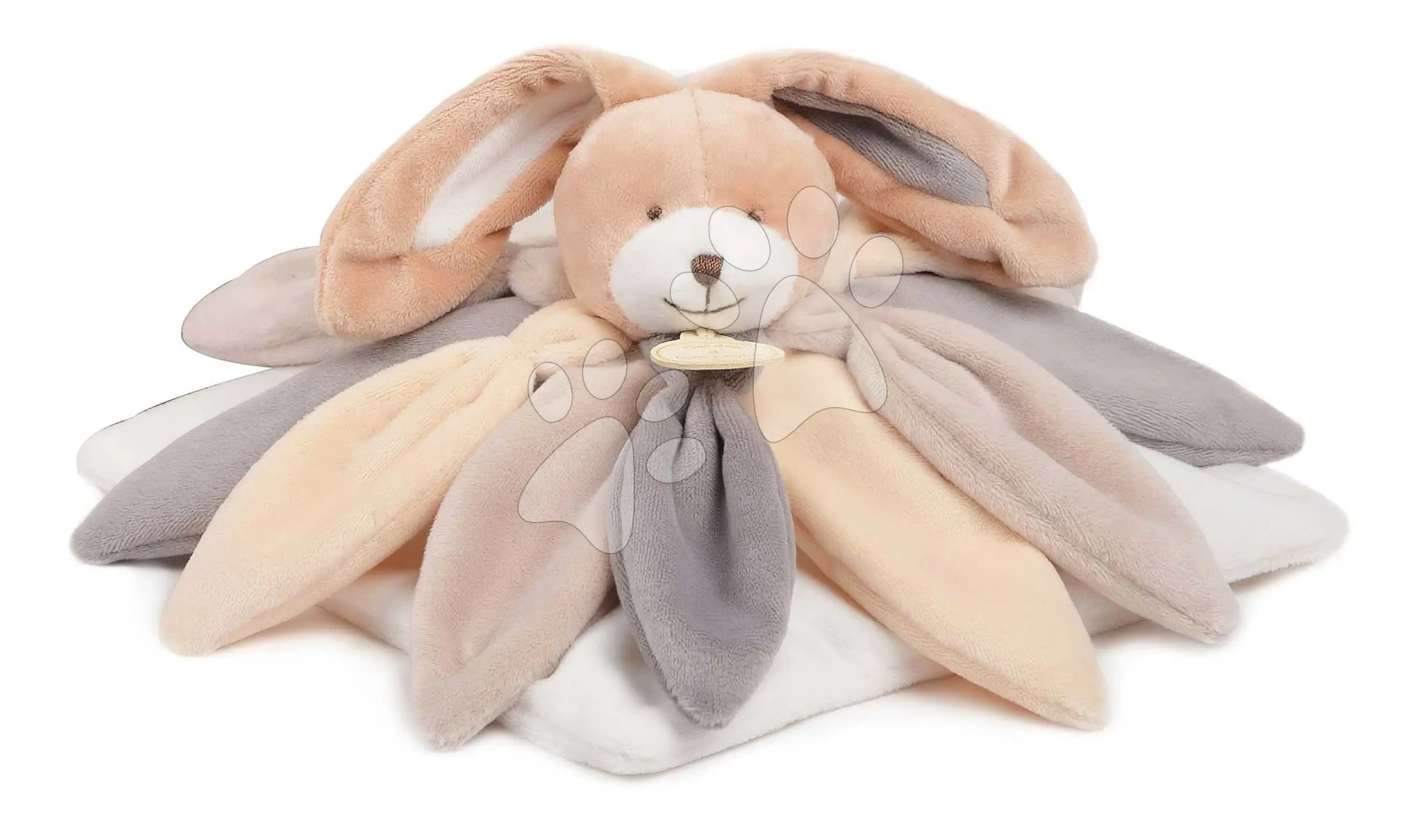Plyšový zajíček k mazlení Bunny Brown Collector Doudou et Compagnie v dárkovém balení hnědý 28 cm od 0 měsíců