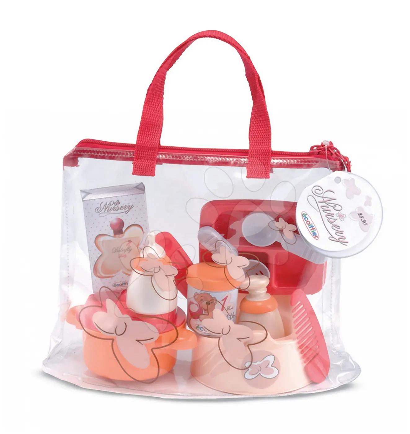 Écoiffier souprava na přebalování Nursery 2830 oranžovo-červená