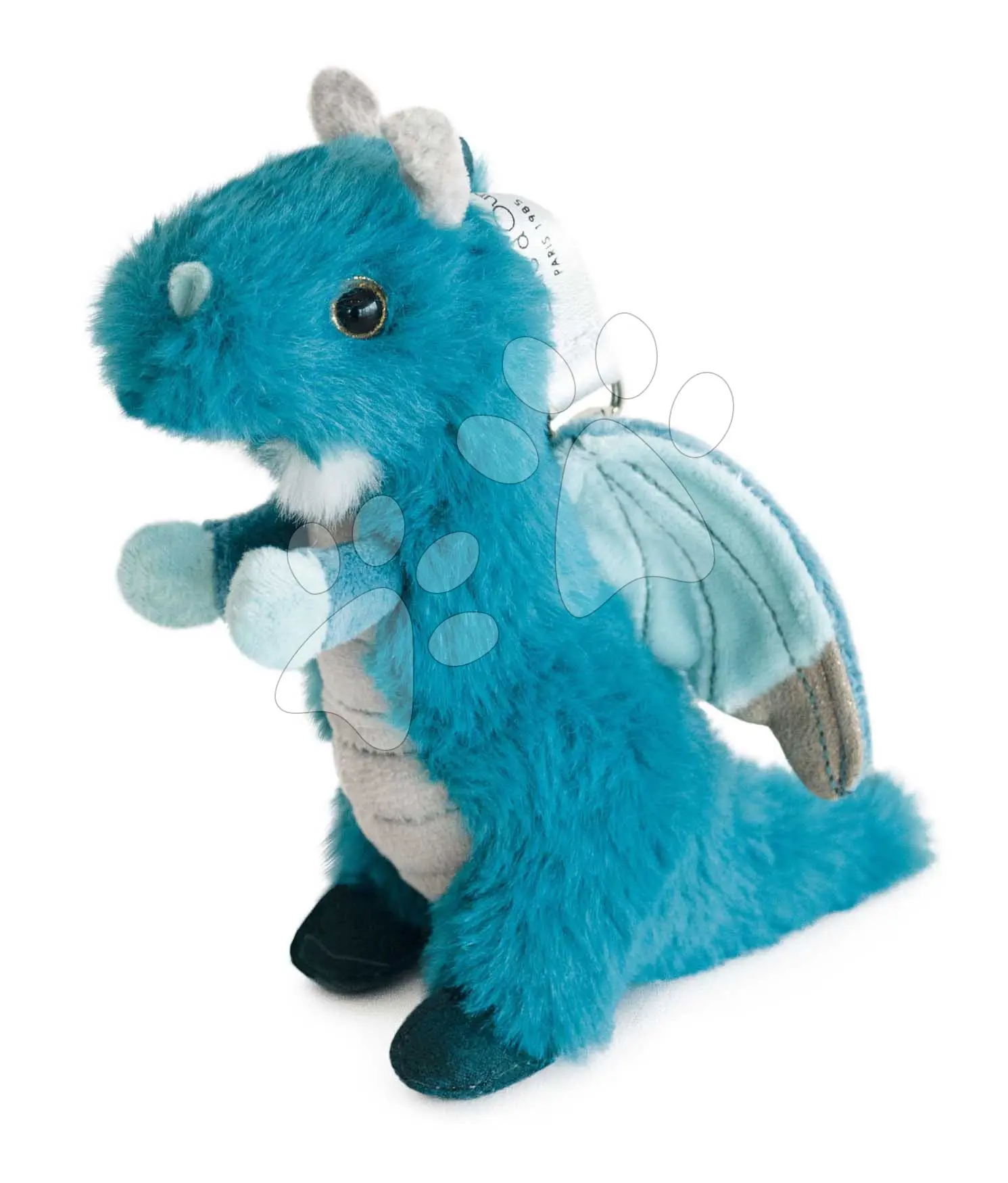 Plyšový dráček klíčenka Grégoire Dragon Histoire d’ Ours modrý 15 cm od 0 měsíců