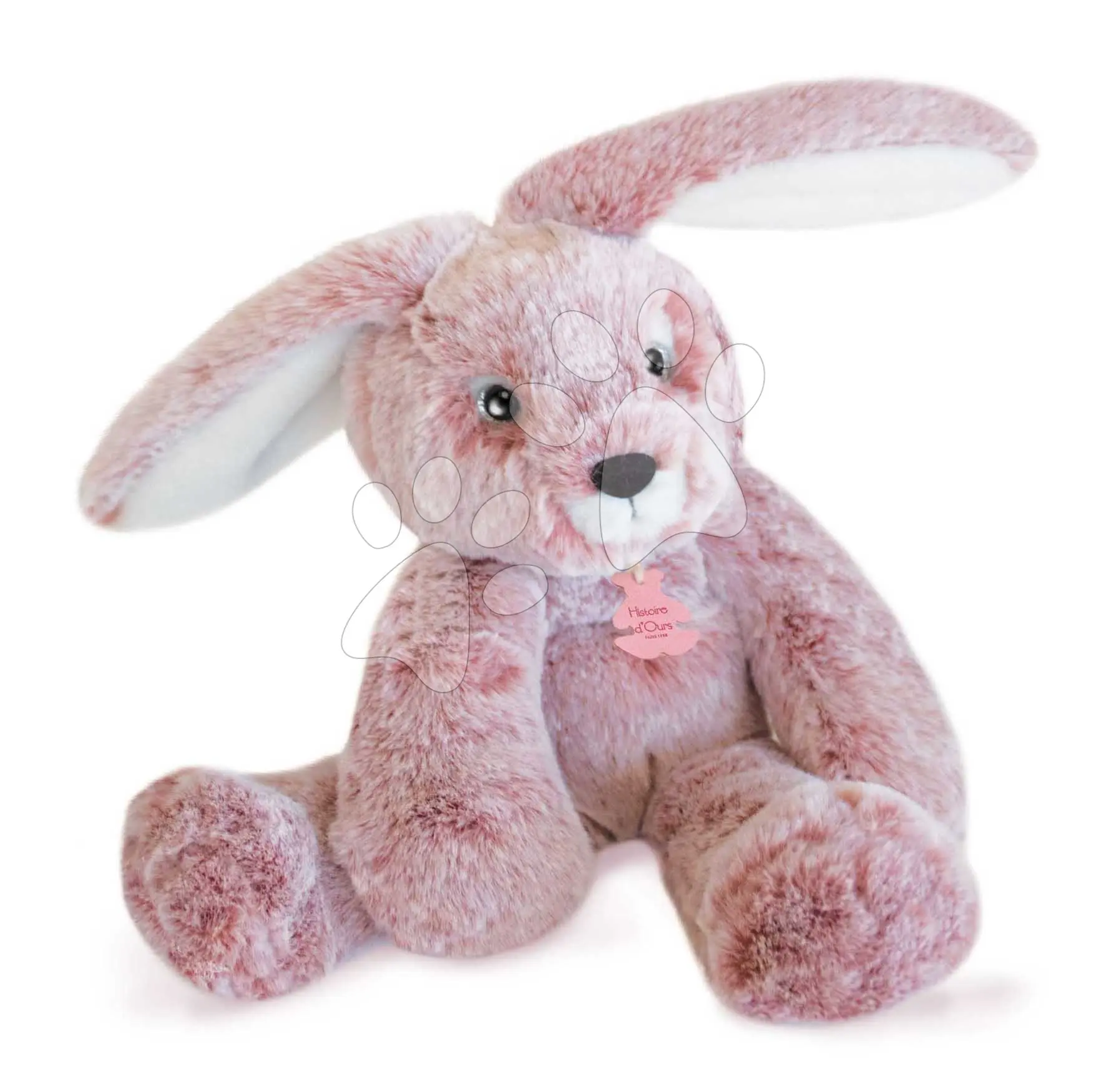 Plyšový zajíček Bunny Sweety Mousse Histoire d’ Ours v dárkovém balení růžový 25 cm od 0 měsíců