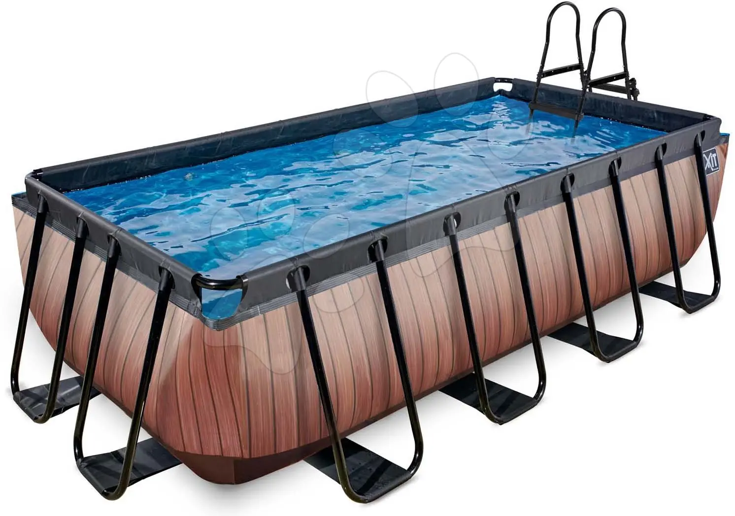 EXIT Frame Pool 4x2x1m (12v Cartridge filter) – hnědý