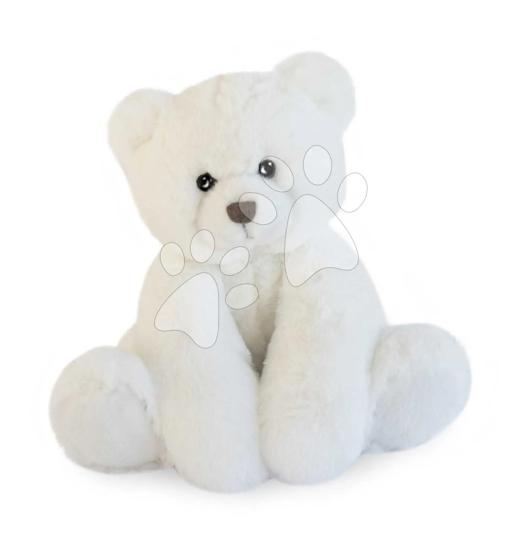 Plyšový medvídek Ours Oscar Ivory Histoire d’ Ours v dárkovém balení bílý 25 cm od 0 měsíců