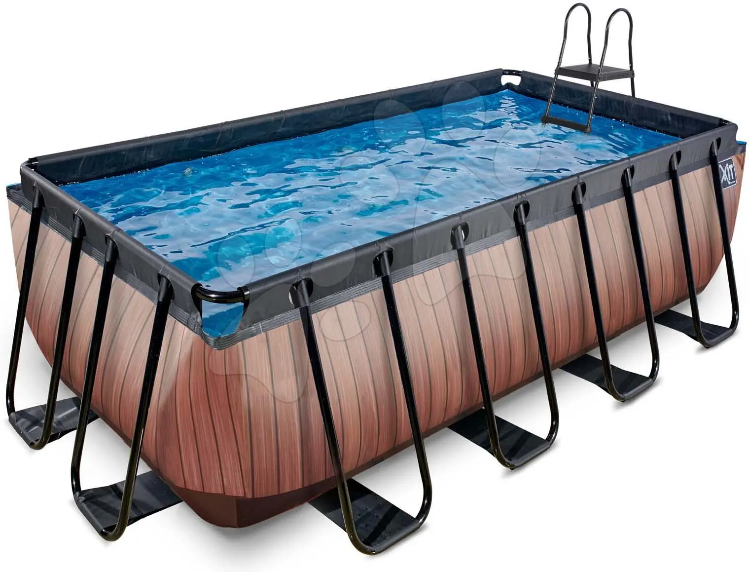 EXIT Frame Pool 4x2x1.22m (12v Cartridge filter) – hnědý