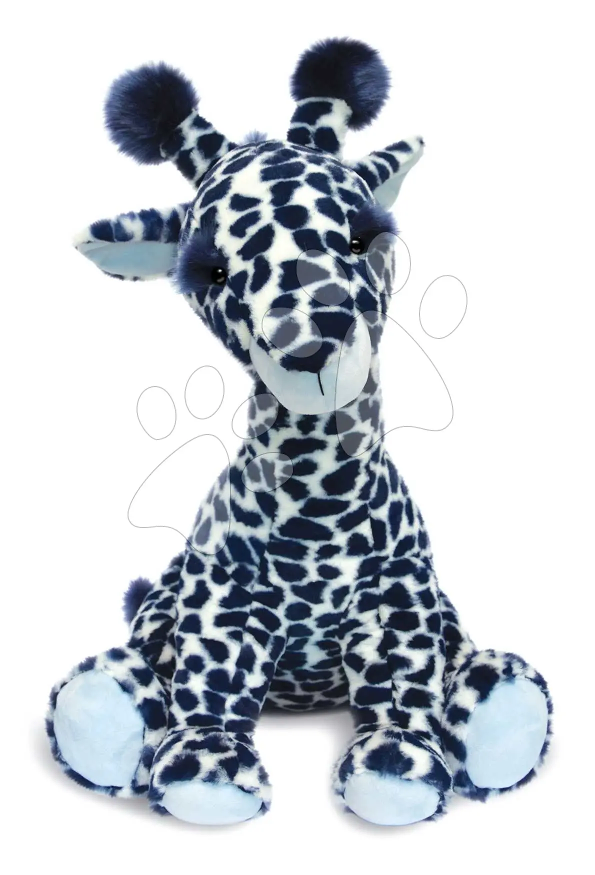 Plyšová žirafa Lisi the Blue Giraffe Histoire d’ Ours modrá 50 cm od 0 měsíců