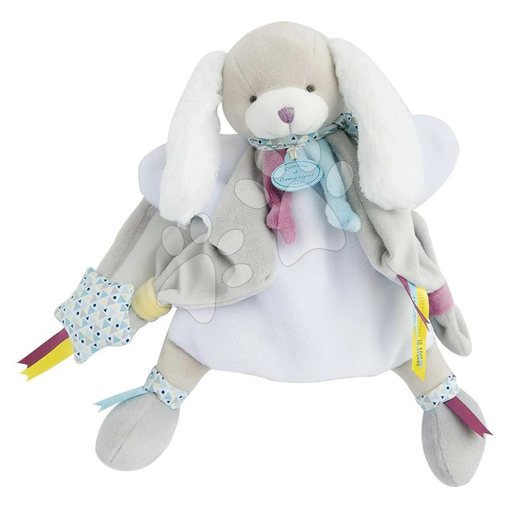 Plyšový pejsek na loutkové divadlo Dog Toopi Boy Hand Puppet Doudou et Compagnie hnědý 28 cm od 0 měsíců