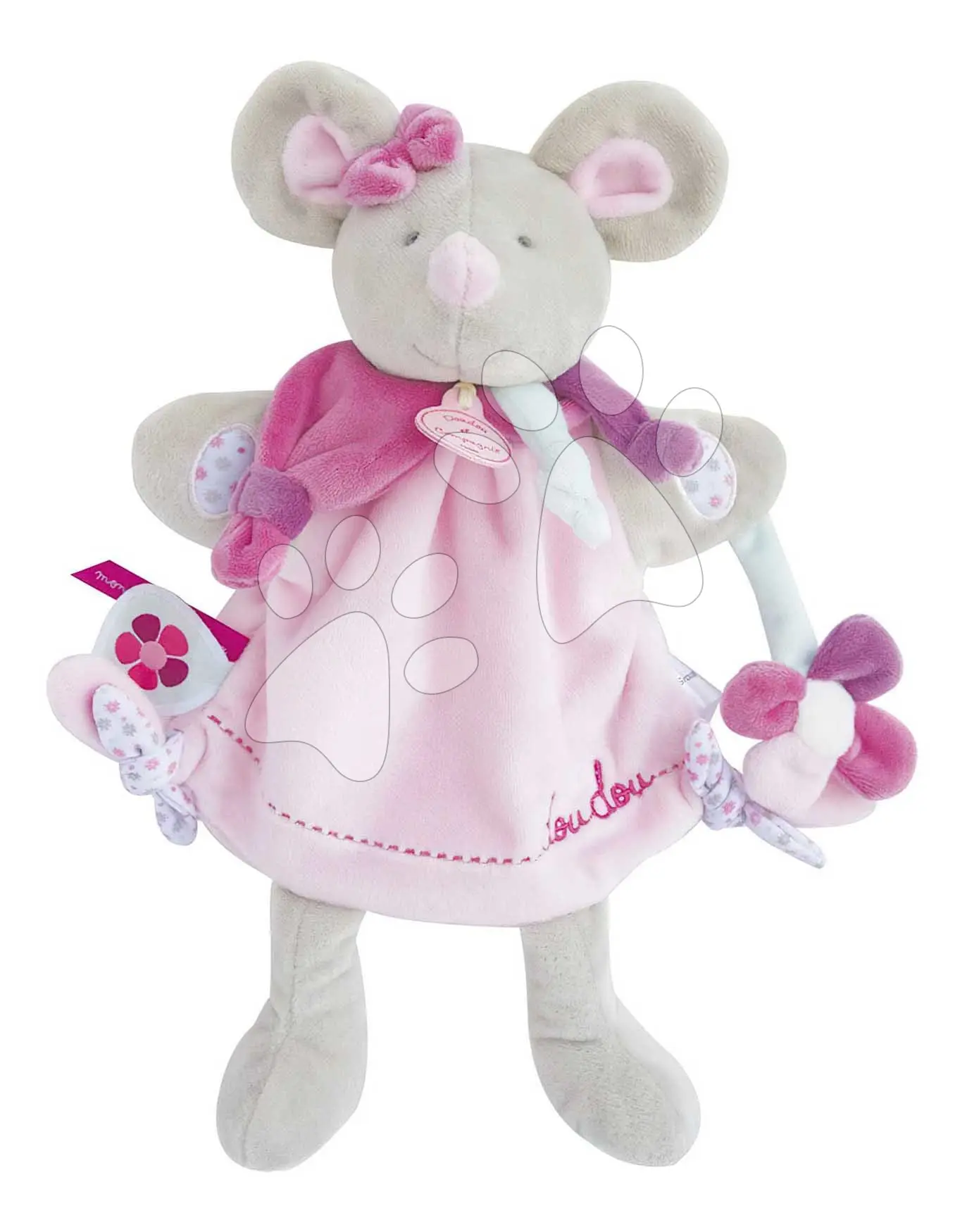 Doudou Plyšový maňásek myška 28 cm