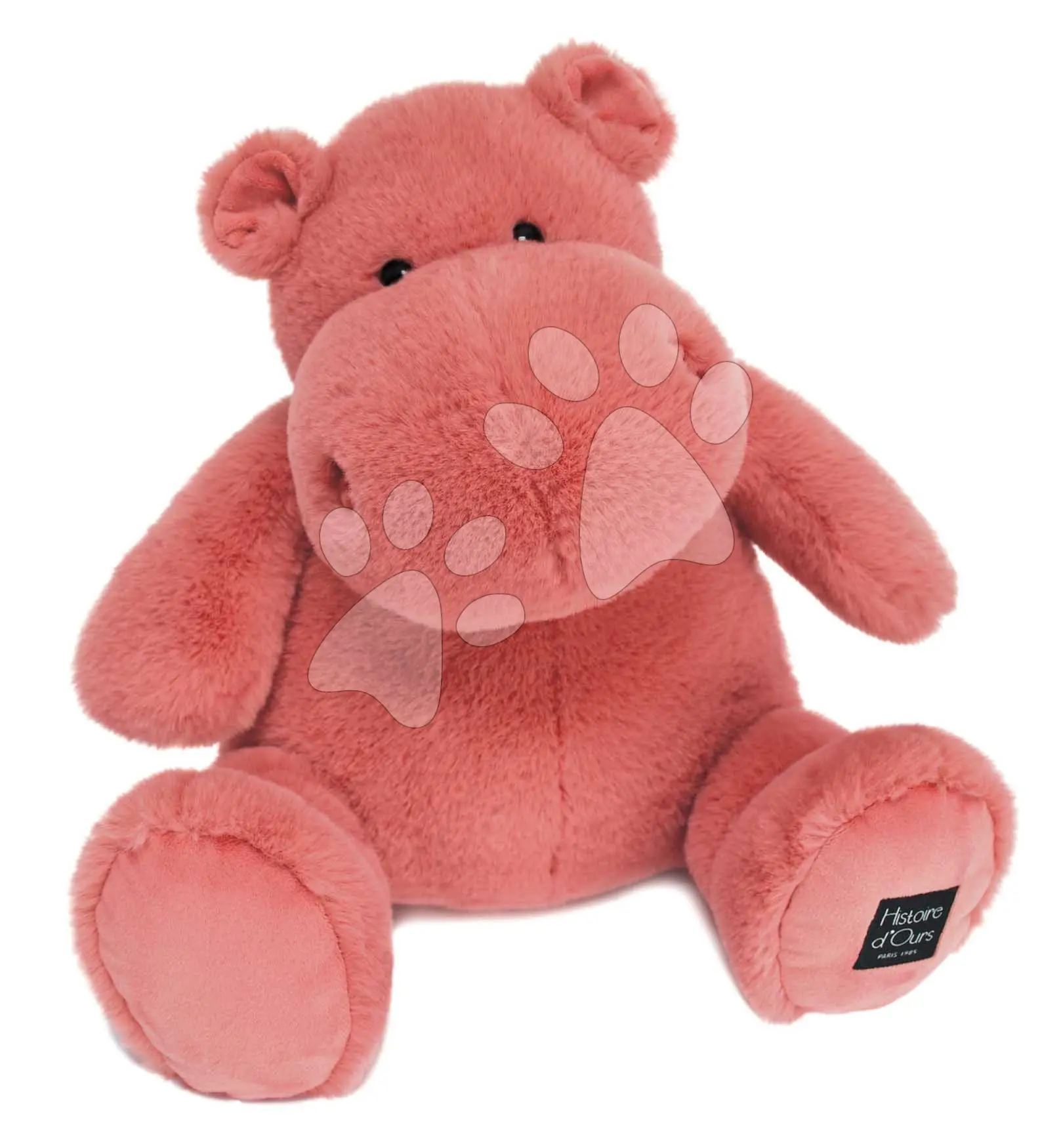 Plyšový hrošík Hip'Hug Histoire d’ Ours růžový 40 cm od 0 měsíců