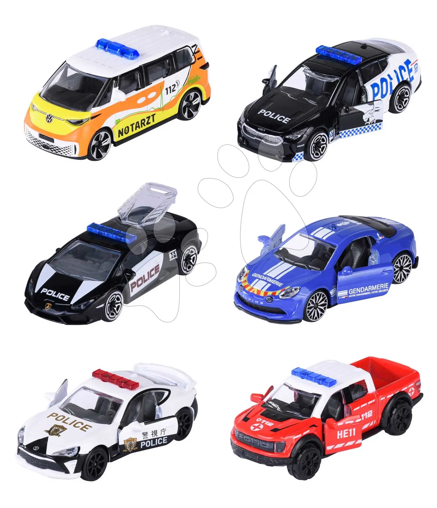 Autíčko záchranářské Rescue World Premium Majorette kovové 6 různých druhů délka 7,5 cm 1:64