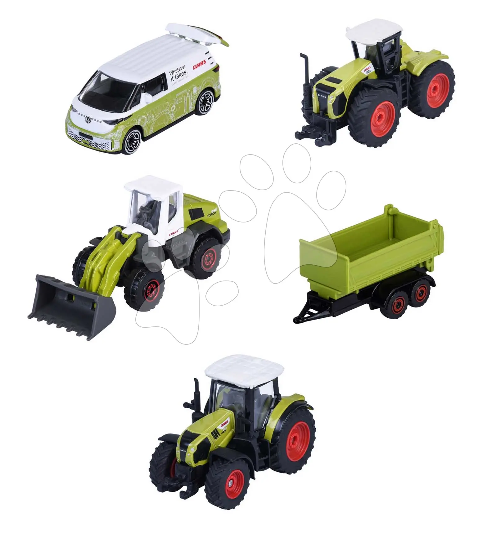 Autíčka farmářská Farm Vehicle Gift Pack Majorette kovová sada 5 druhů v dárkovém balení délka 7,5 cm 1:64 cm