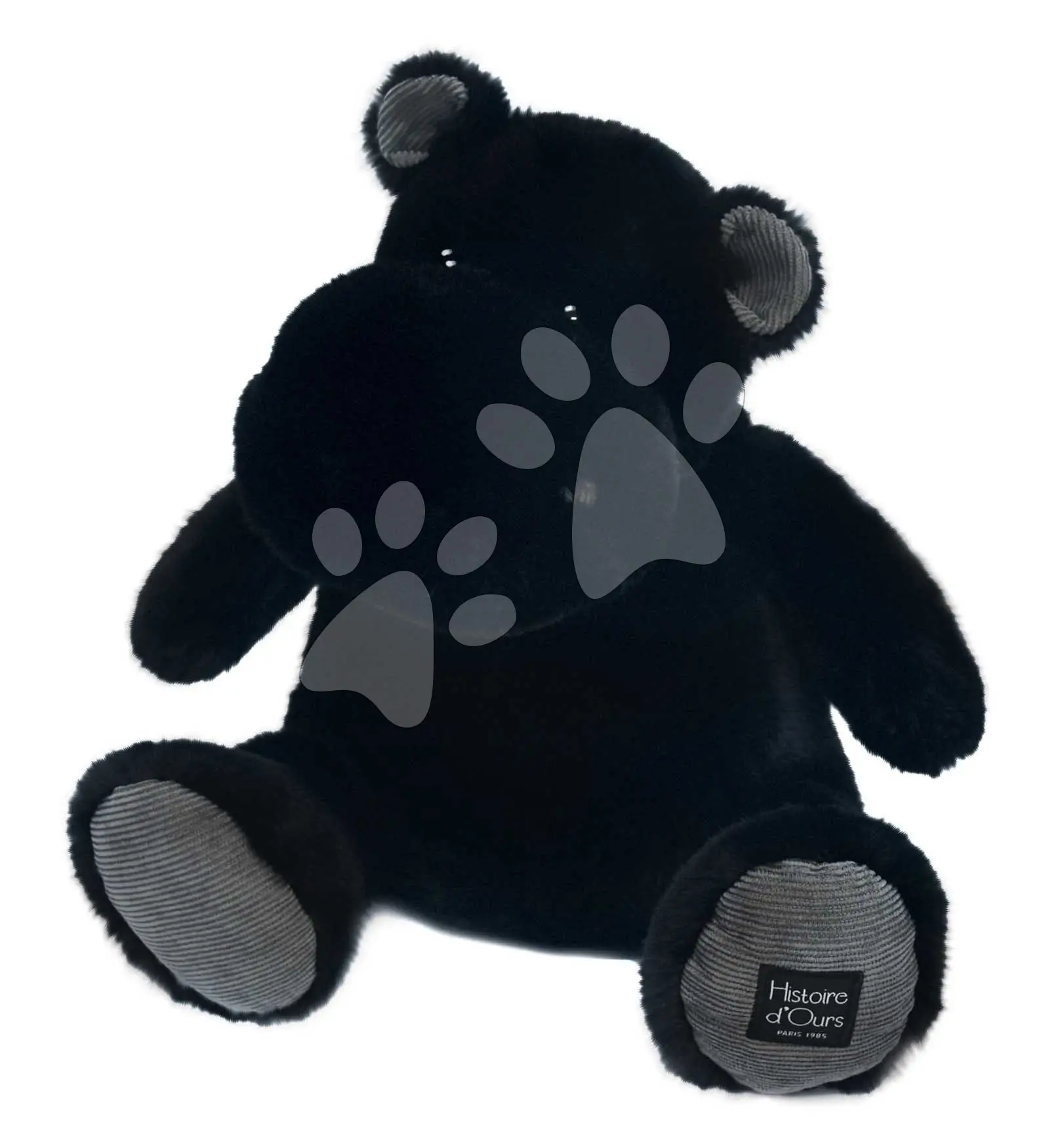 Plyšový hrošík Hip'Star Histoire d’ Ours černý 40 cm od 0 měsíců