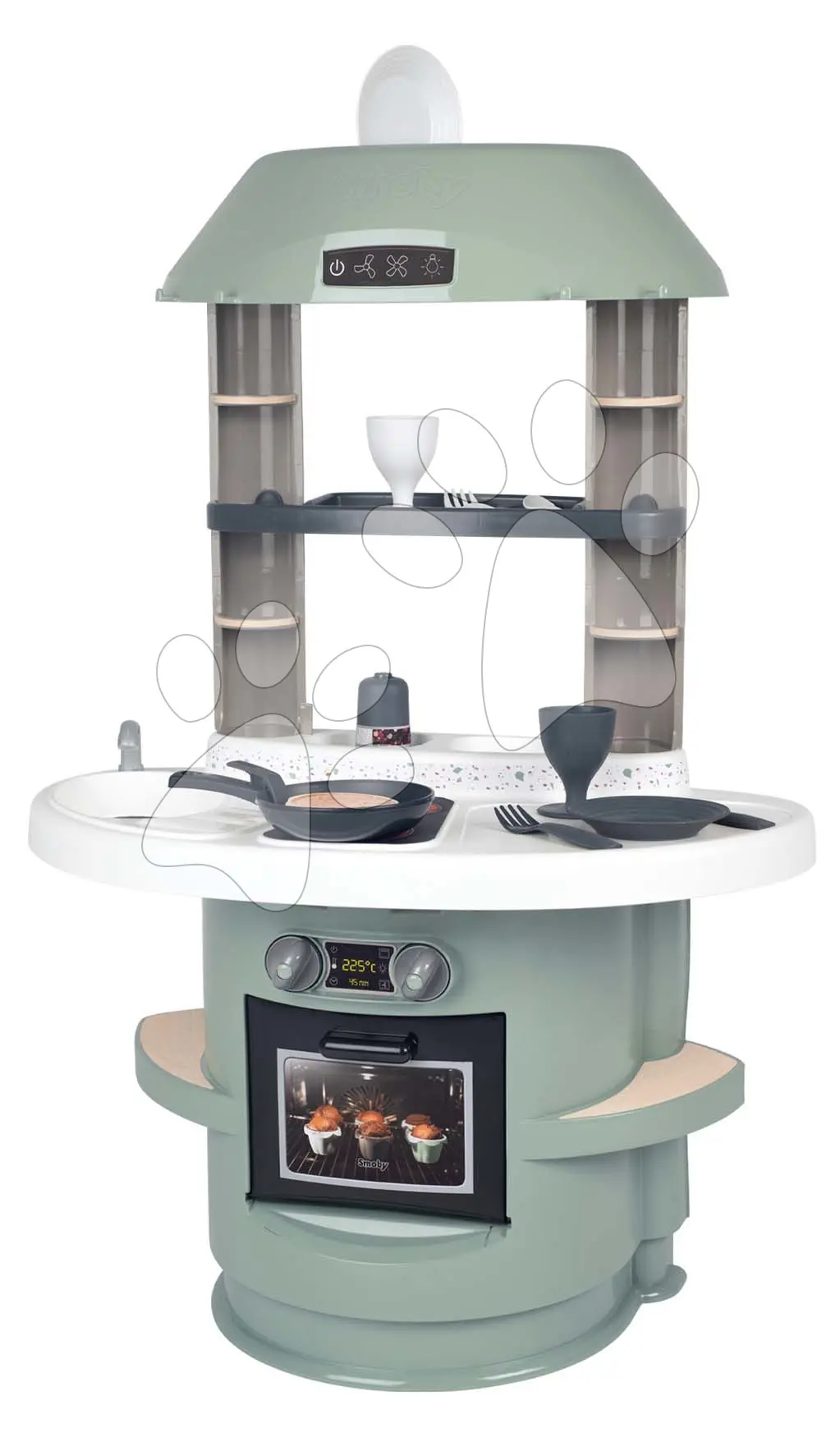 Kuchyňka Nova Kitchen Smoby v minimalistickém designu s 13 doplňky výška 78 cm