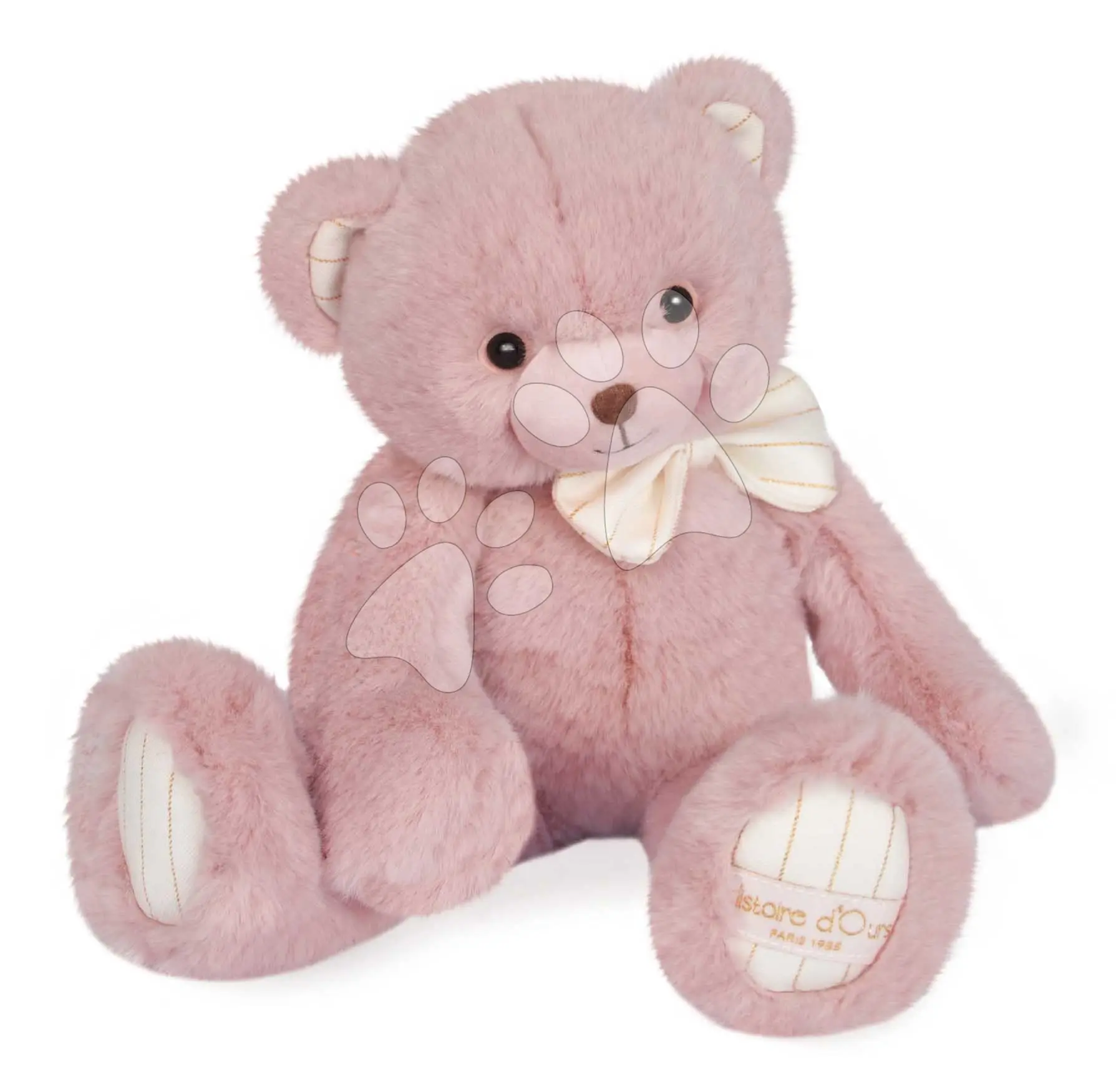 Plyšový medvídek Bear Pink Les Preppy Chics Histoire d’ Ours v dárkovém balení růžový 30 cm od 0 měsíců