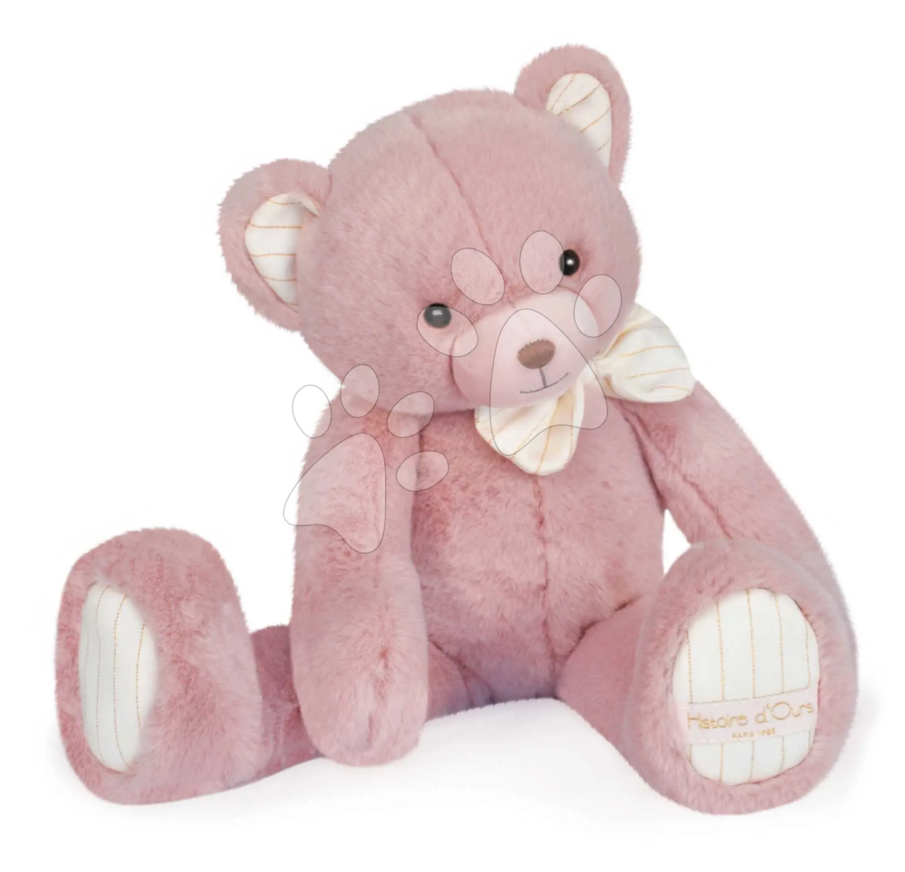 Plyšový medvídek Bear Pink Les Preppy Chics Histoire d’ Ours v dárkovém balení růžový 40 cm od 0 měsíců