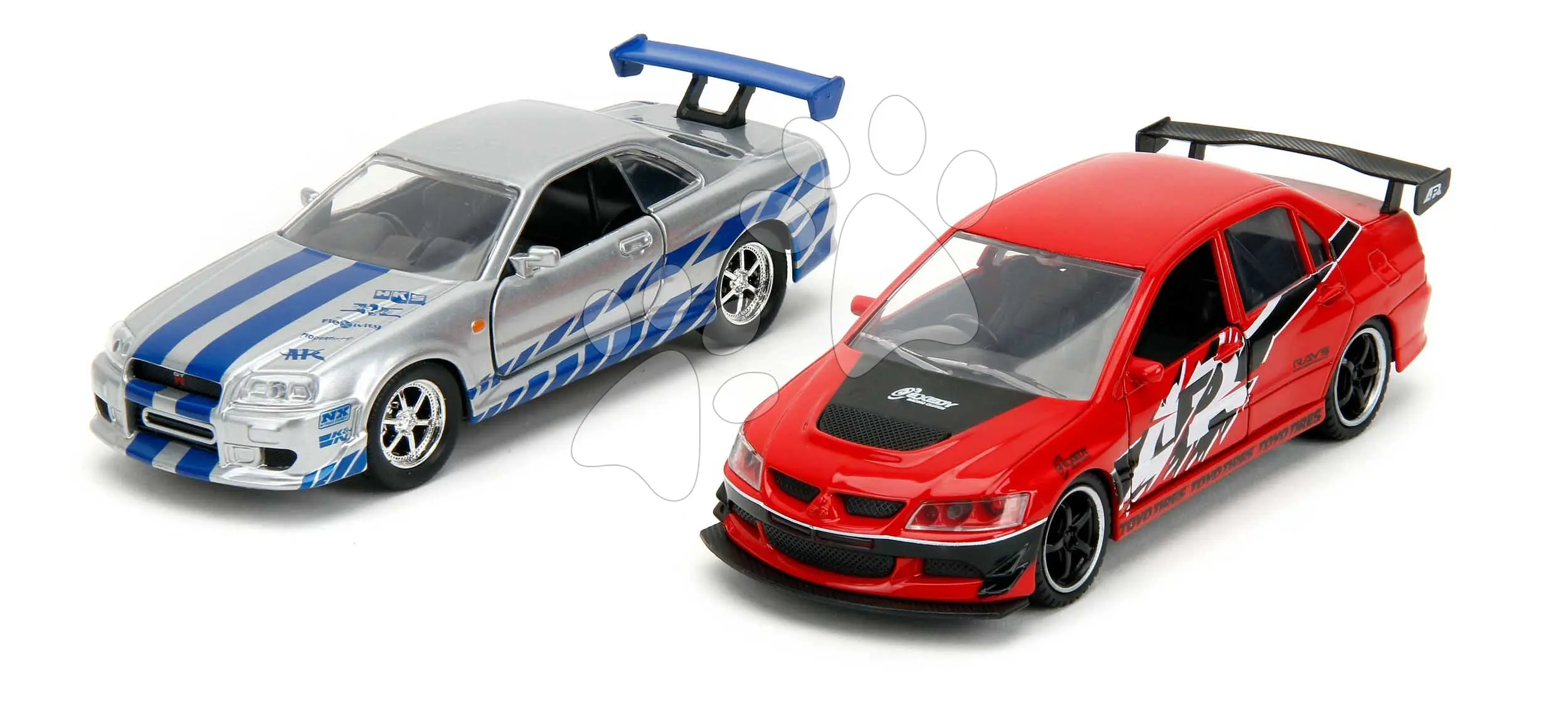 Fast and Furious Legacy Series Mitsubishi Lancer Evolution IX a Brians Nissan Skyline GT-R