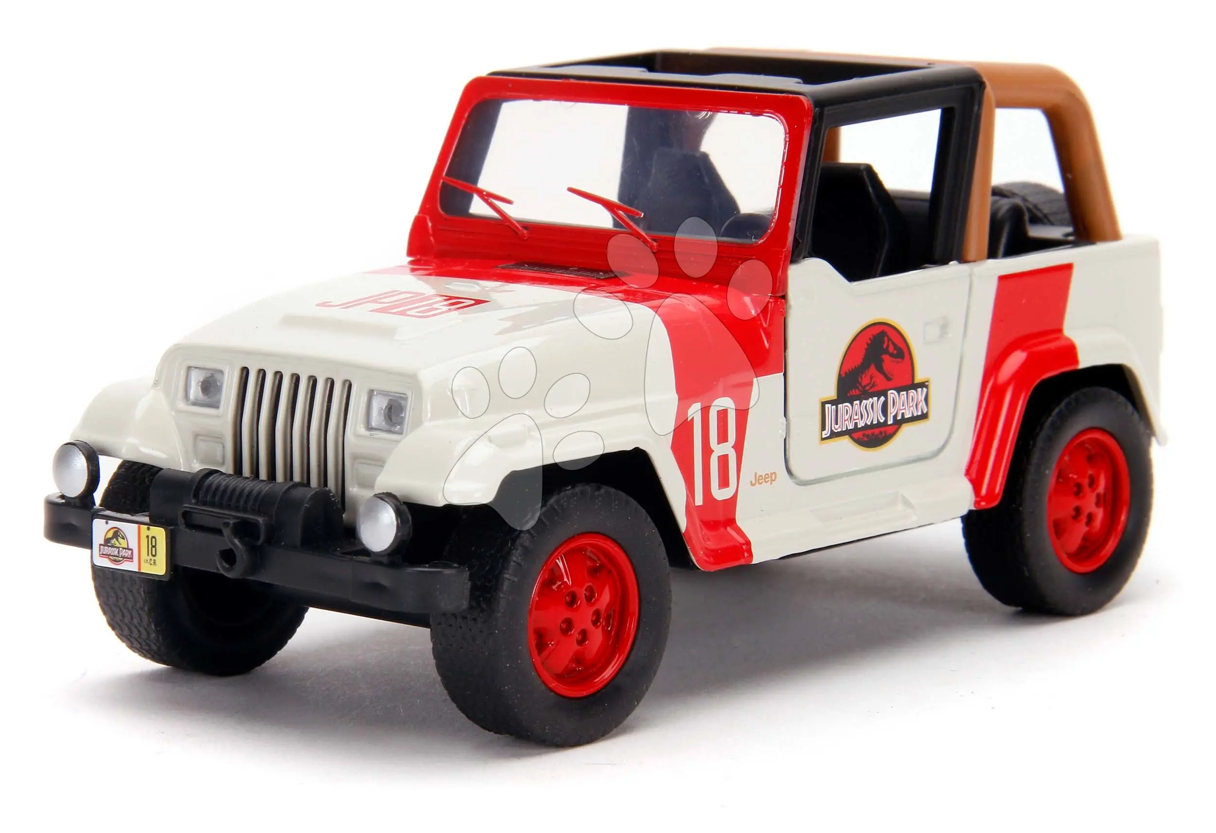 JADA TOYS Jurassic Park Jeep Wrangler model auta 1:32