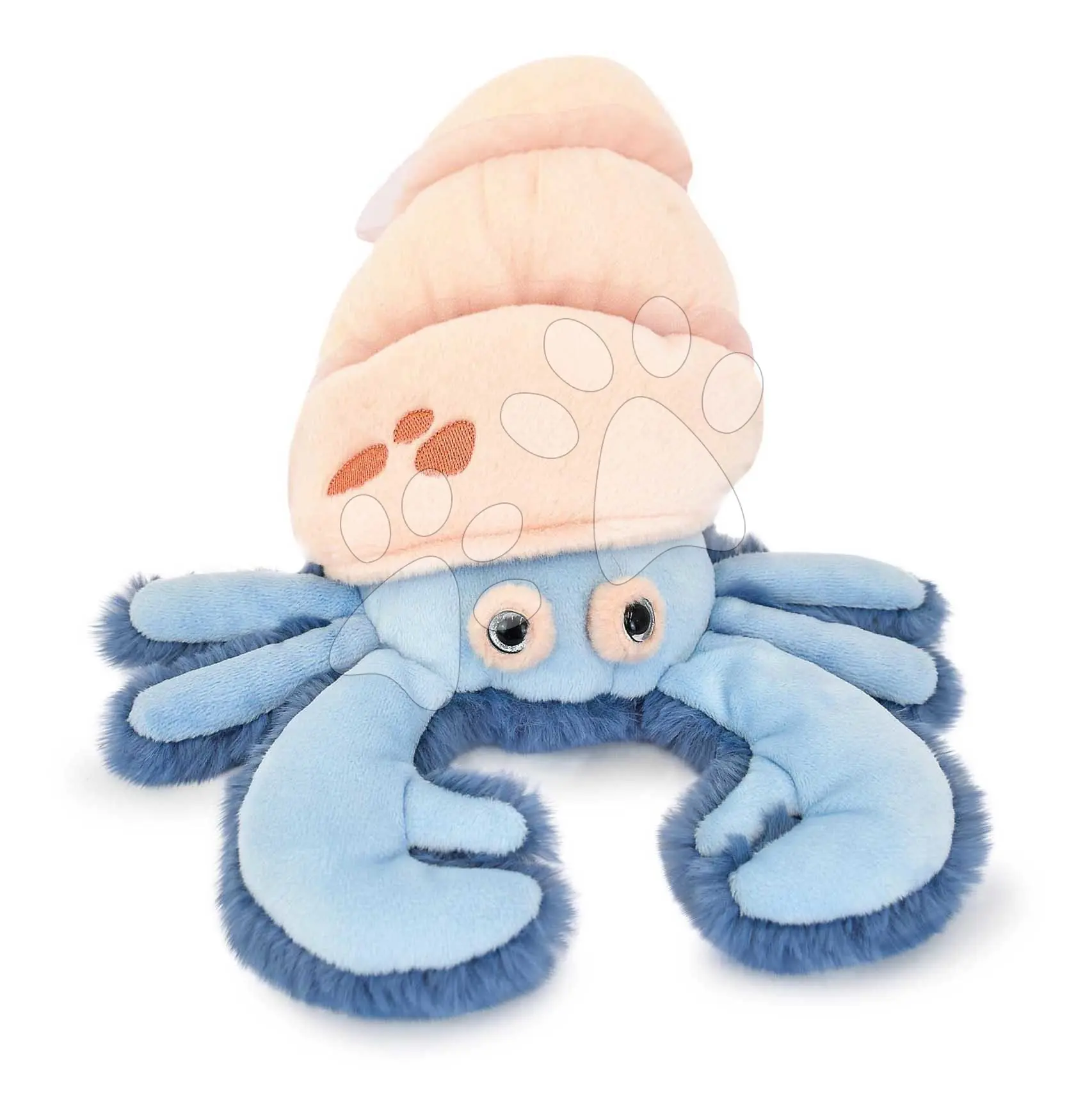 Plyšový krab poustevníček Hermit Crab Marine Treasure Histoire d’ Ours růžovo-modrý 26 cm od 0 měsíců