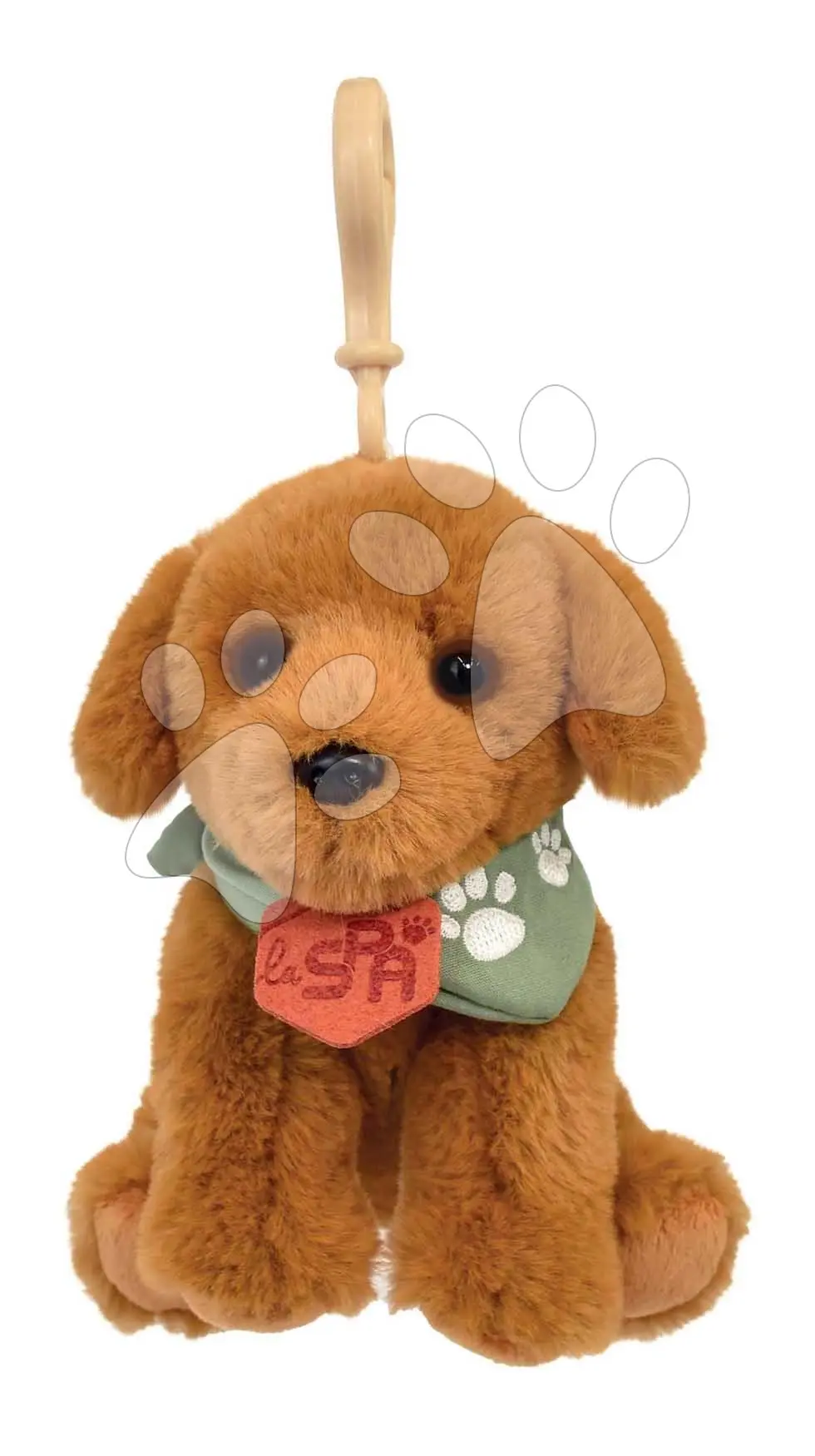 Plyšový pejsek klíčenka Welcome Home SPA Collection Histoire d’ Ours hnědý 13 cm od 0 měsíců