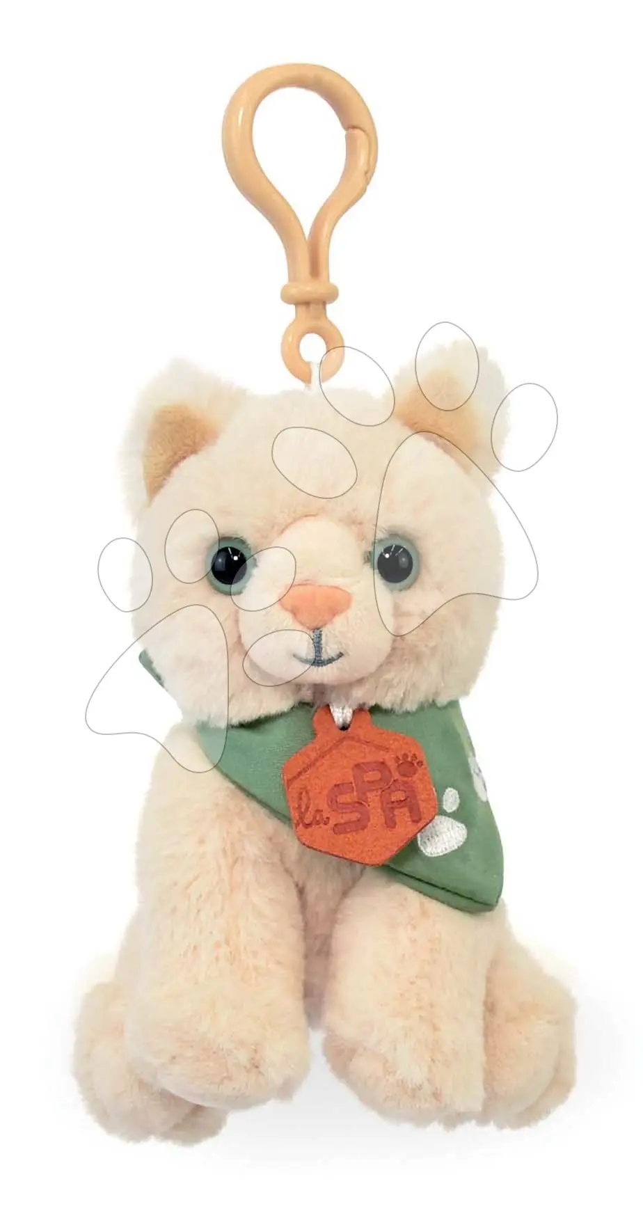 Plyšová kočička klíčenka Welcome Home SPA Collection Histoire d’ Ours béžová 13 cm od 0 měsíců