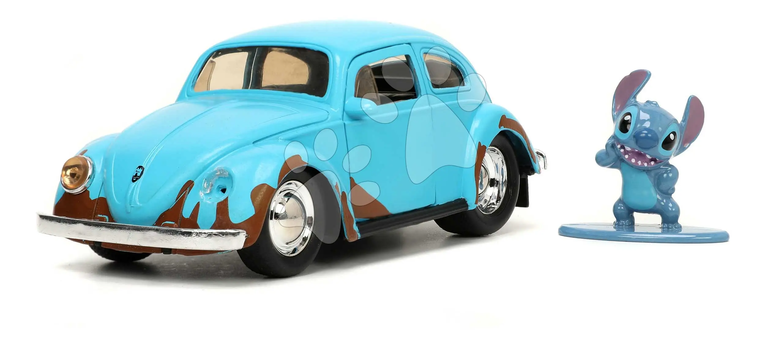 Lilo & Stitch auto 1959 VW Beetle 1:32 a figurka Stitch, DP6